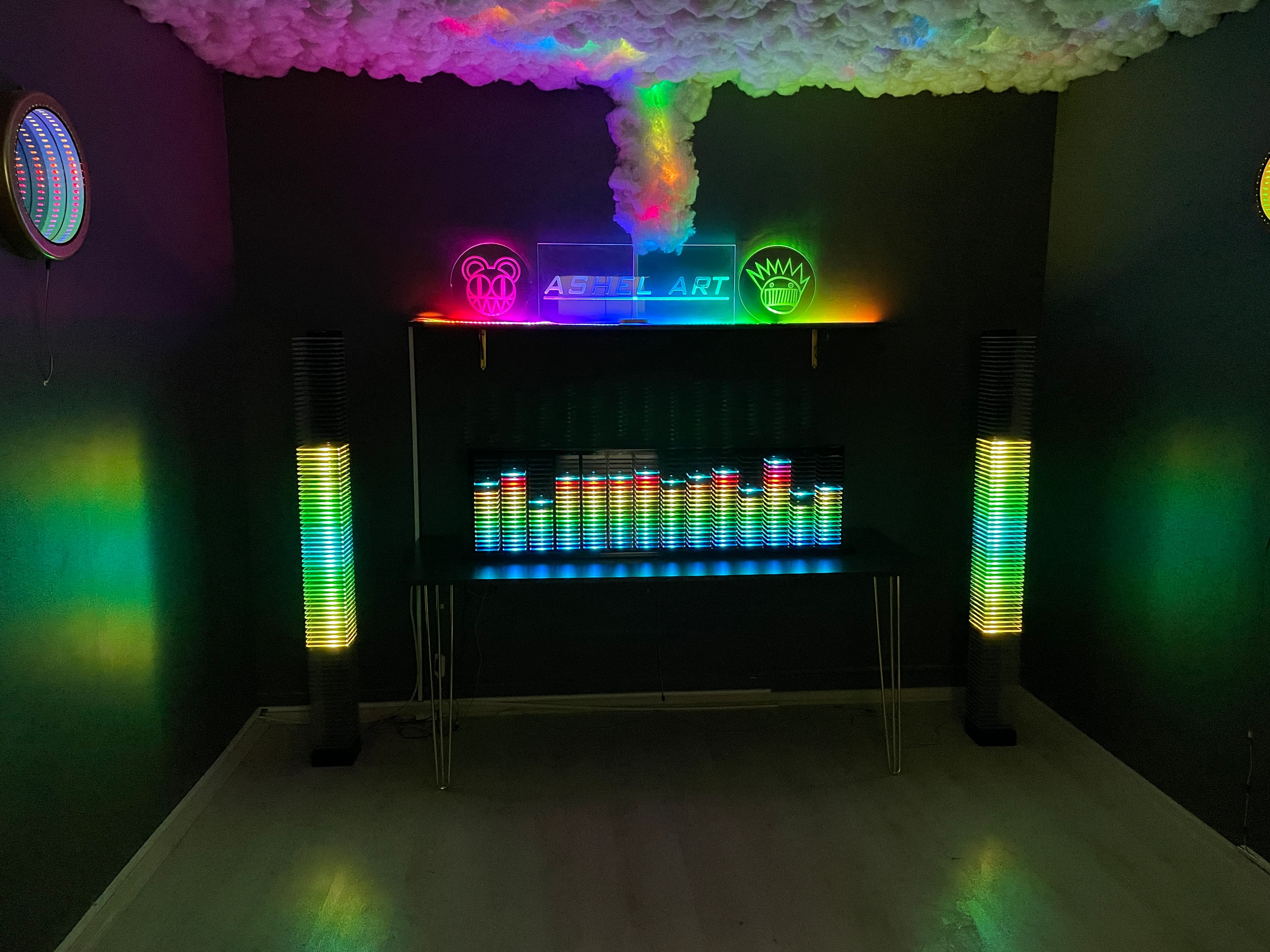 "Ashel Spectrum Analyzer" RGB ekolayzer led kule