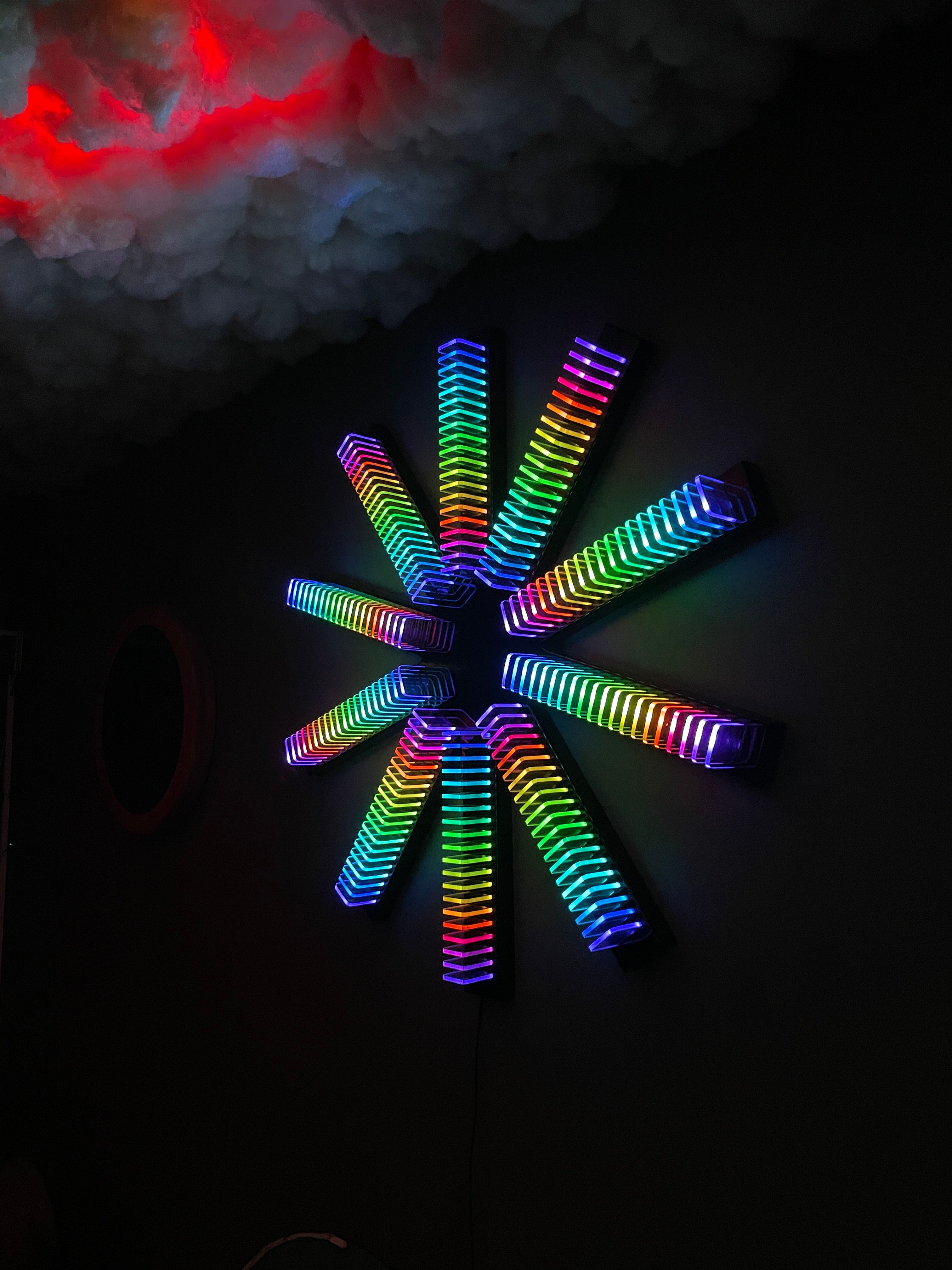 "Ashel Tower" RGB duvar dekoru- Led ekolayzer