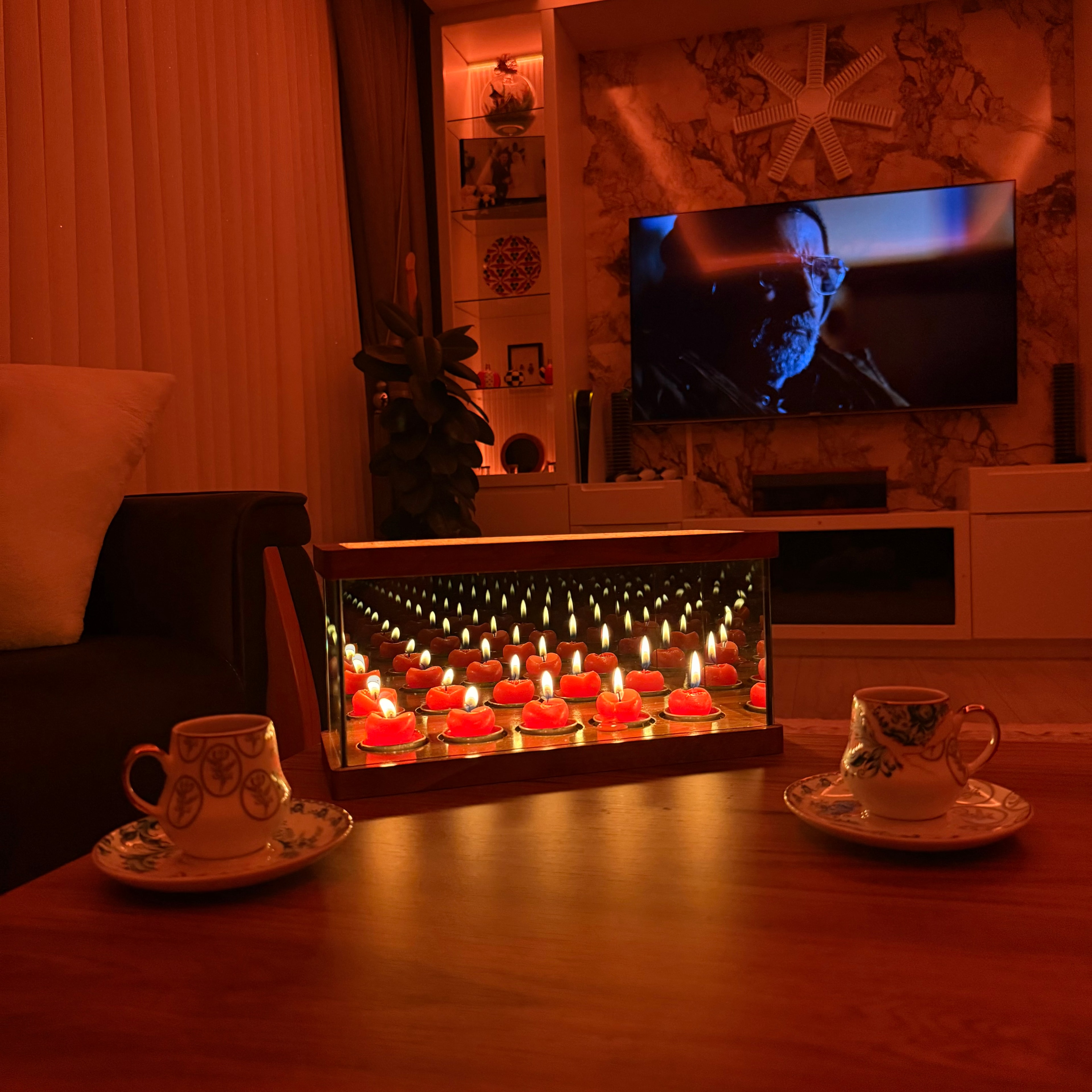 "Nora" Sonsuz aynalı dekoratif mumluk