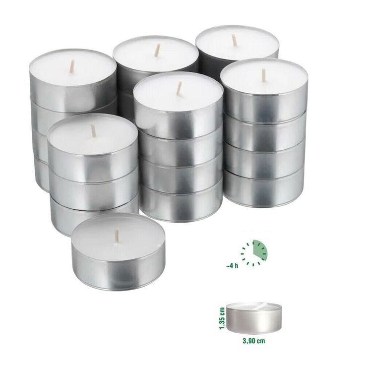 Beyaz Tealight Mum