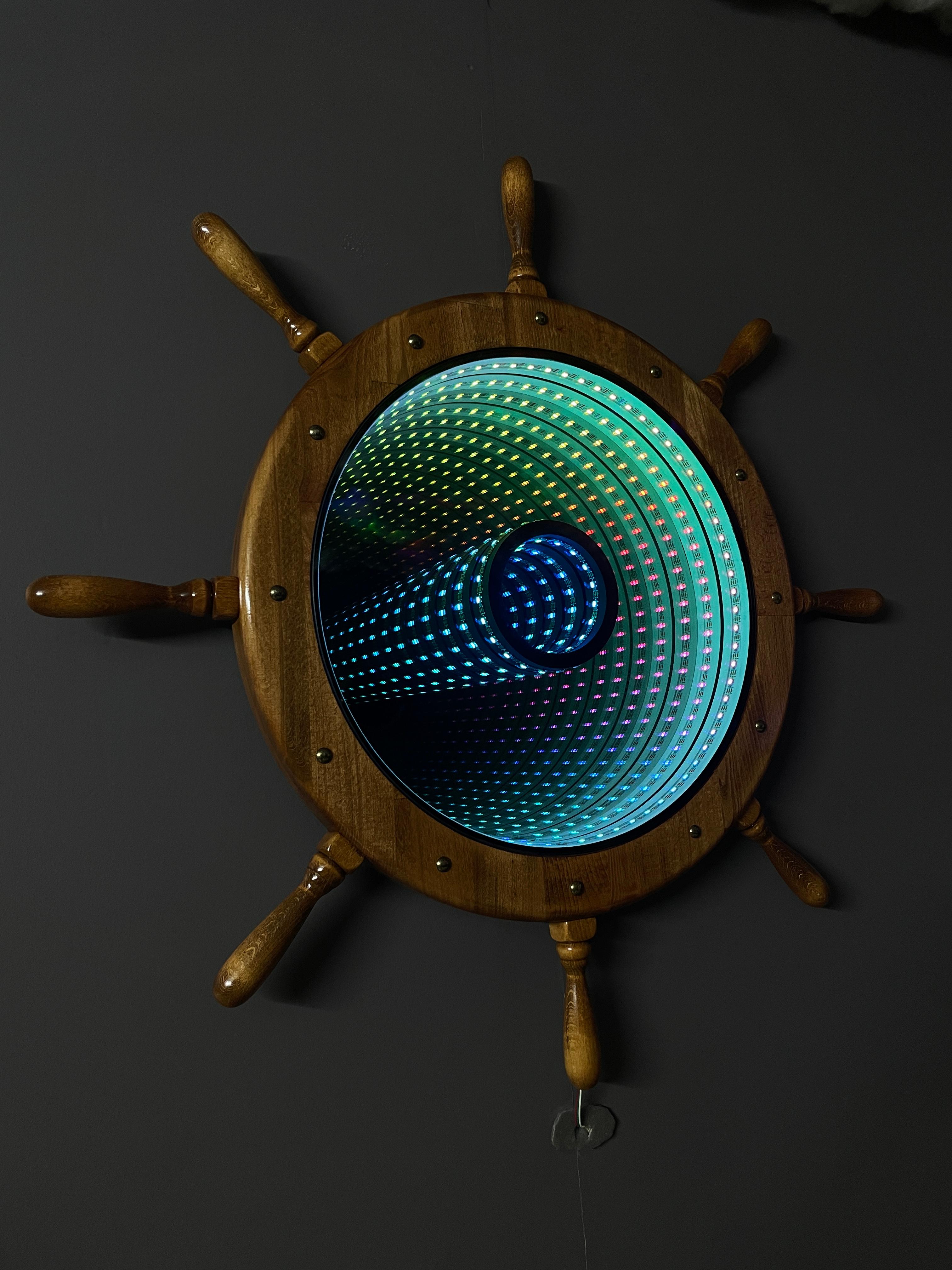 Ashel Infinity Mirror Ship Wheel