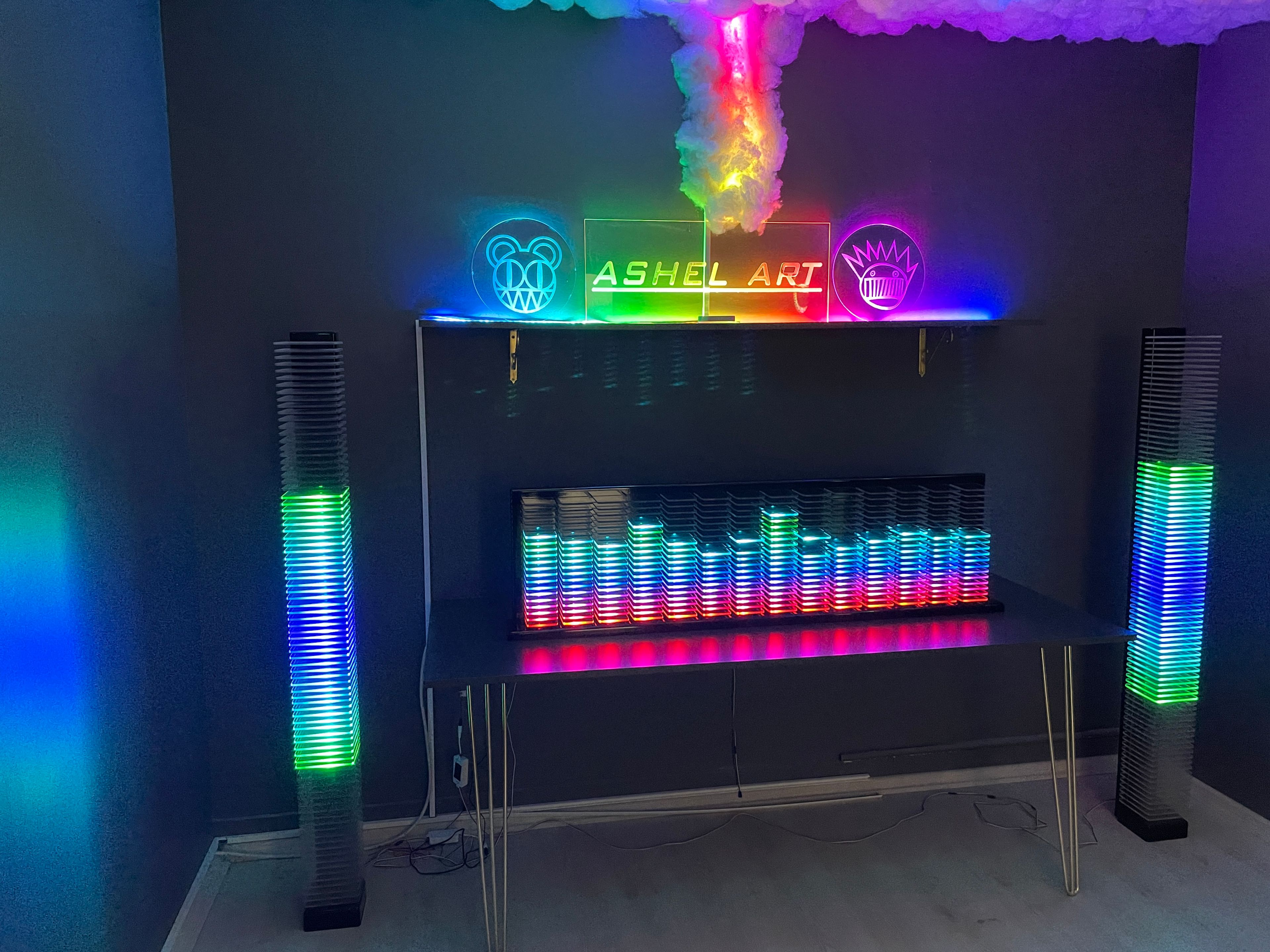 "Ashel Spectrum Analyzer" RGB ekolayzer led kule