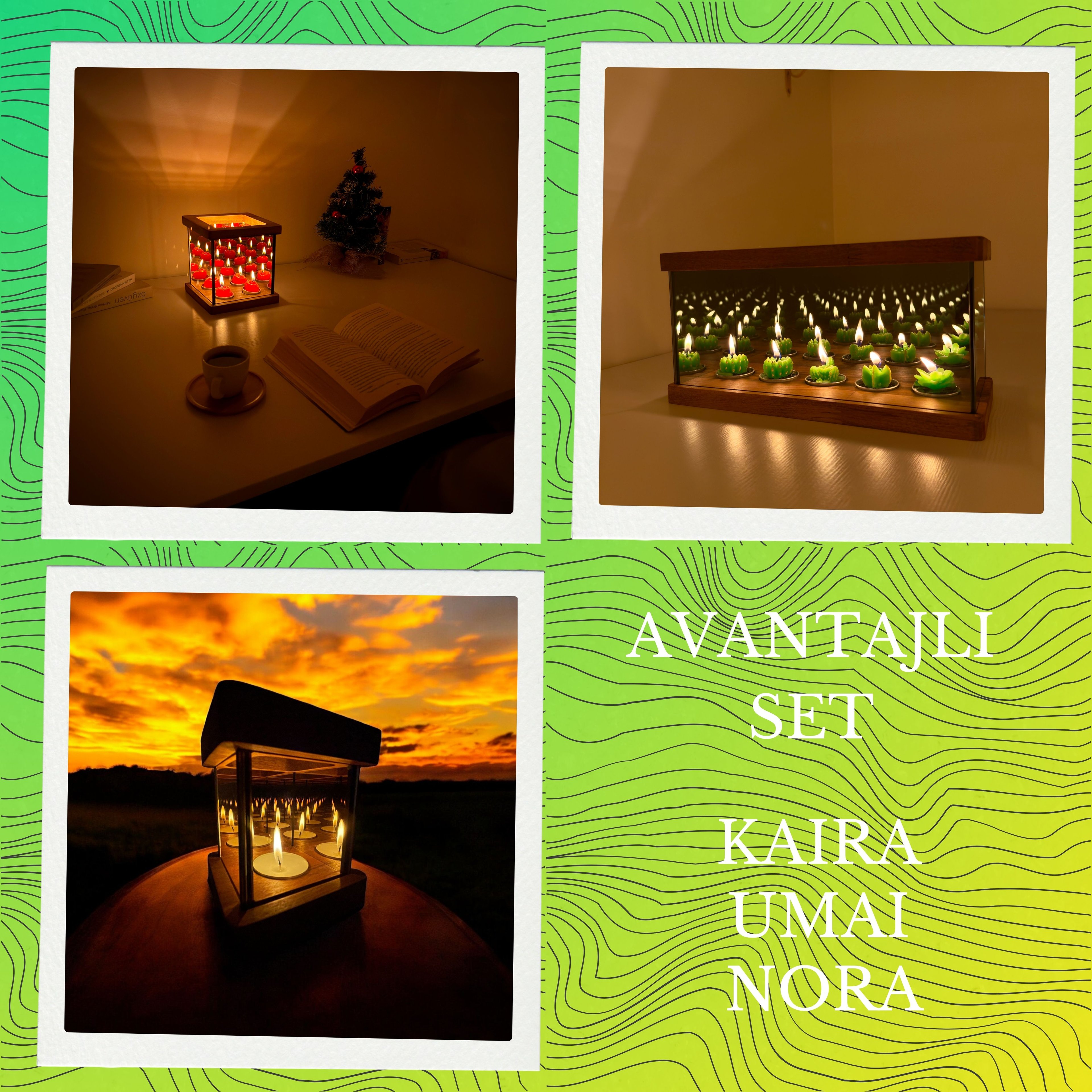 Kaira + Nora + Umai Sonsuzluk Efektli Mumluk Set