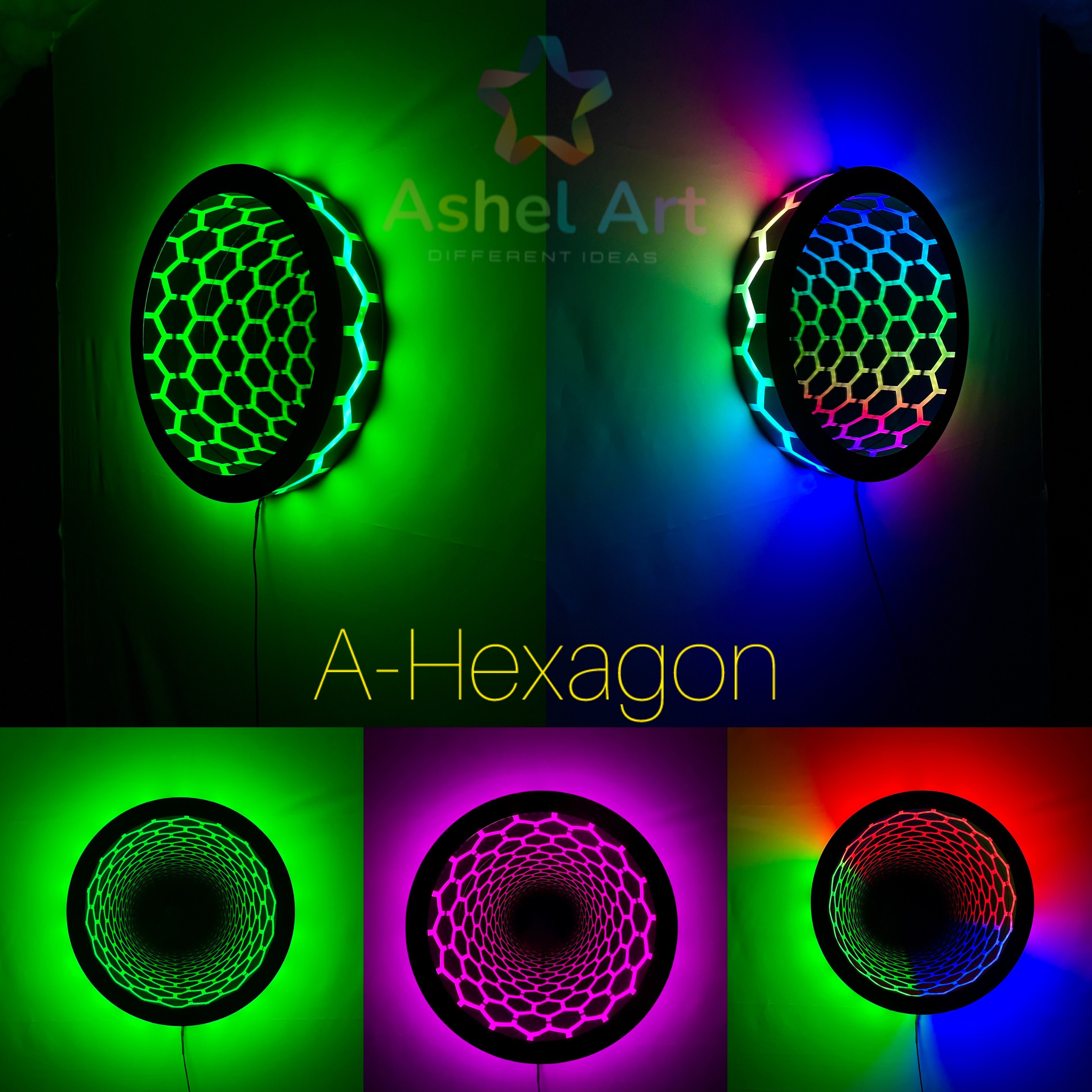 Ashel Special Design Infinity Mirror (Special work for Brand and Logo)