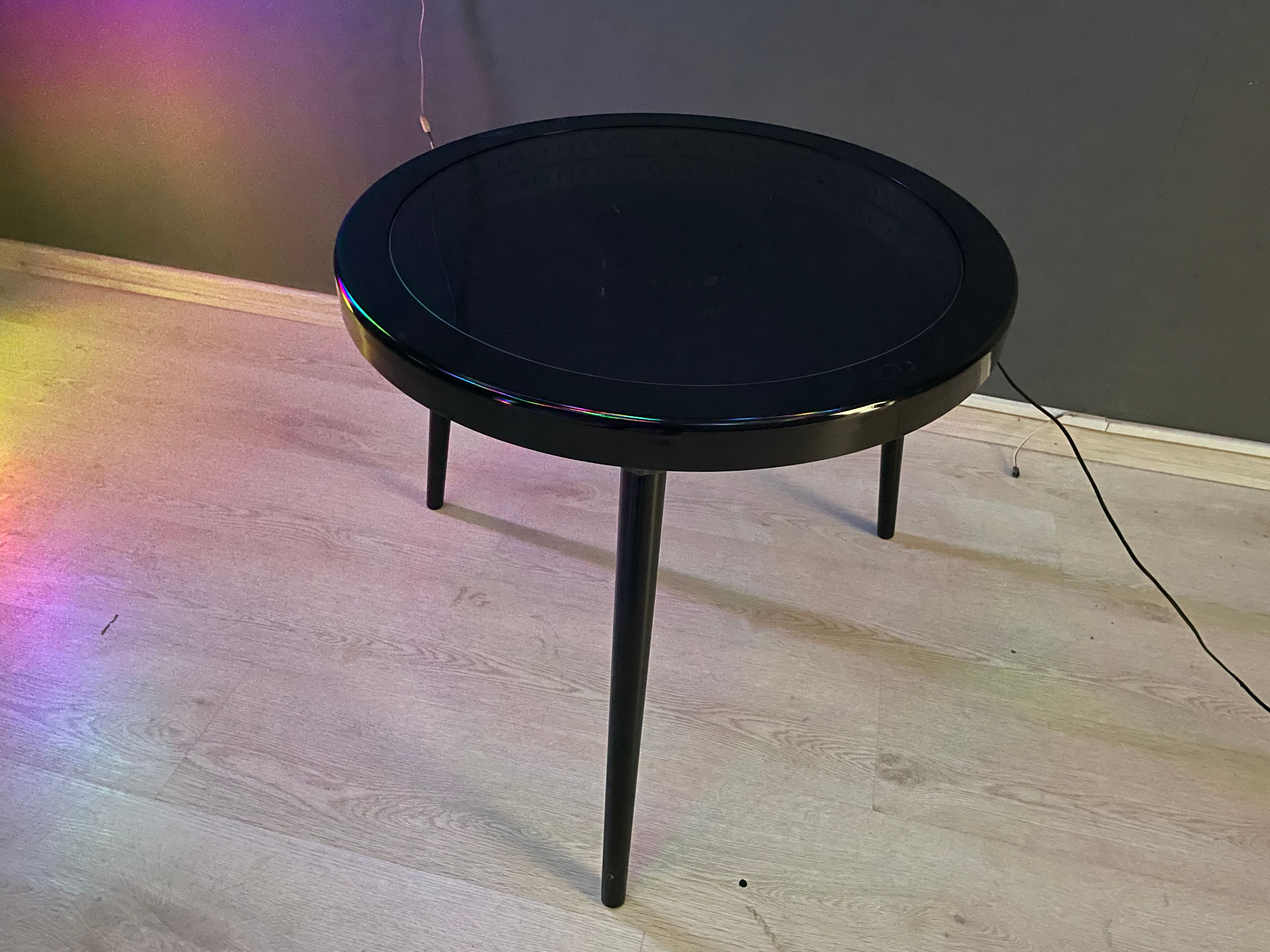 Ashel Infinity Mirror Round Coffee Table