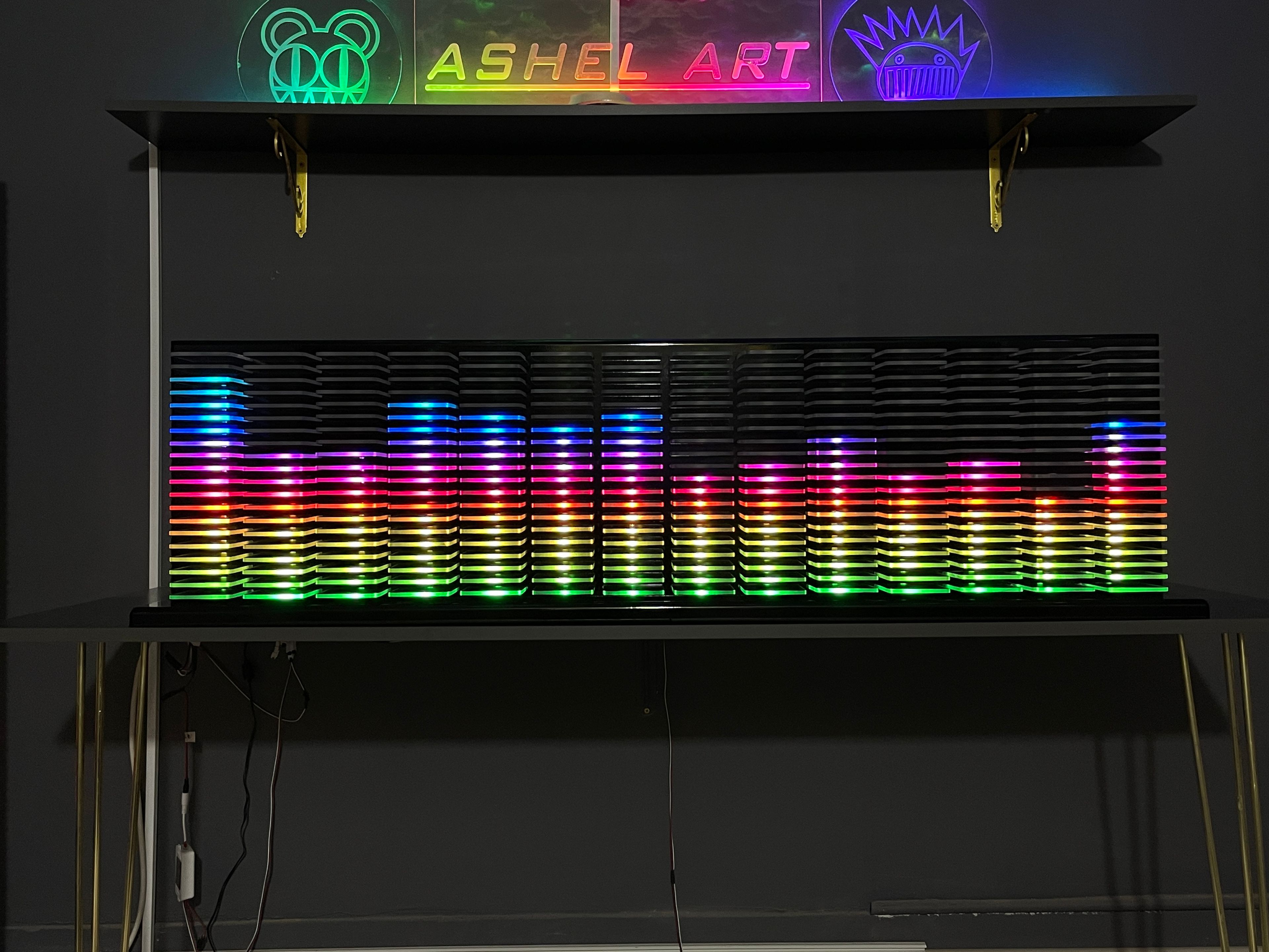 "Ashel Spectrum Analyzer" RGB ekolayzer led kule