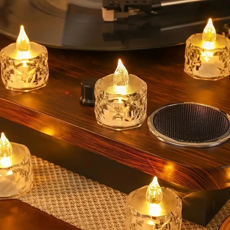 Kristal Led Mum (pilli)