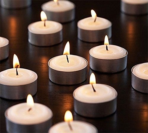 Beyaz Tealight Mum