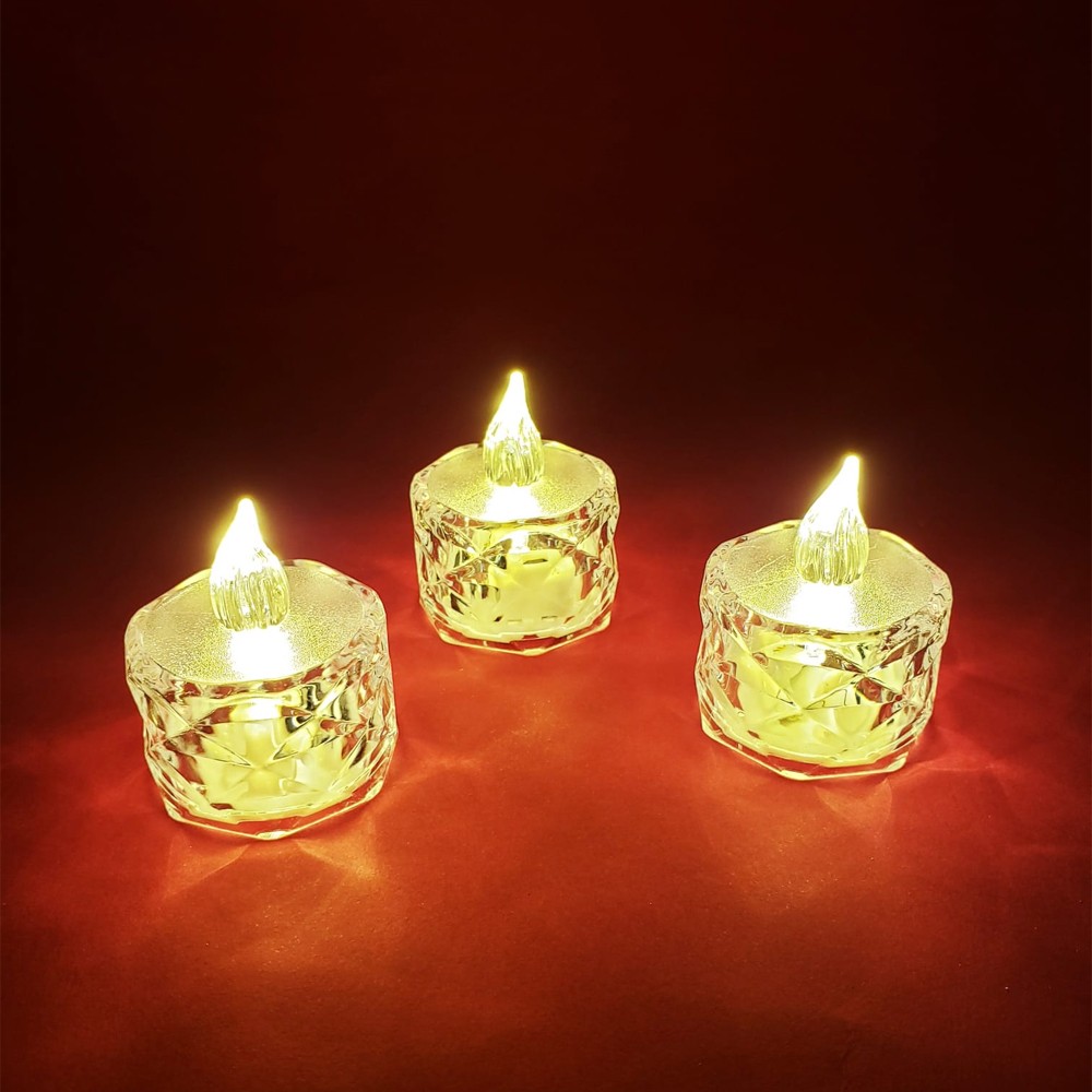 Kristal Led Mum (pilli)