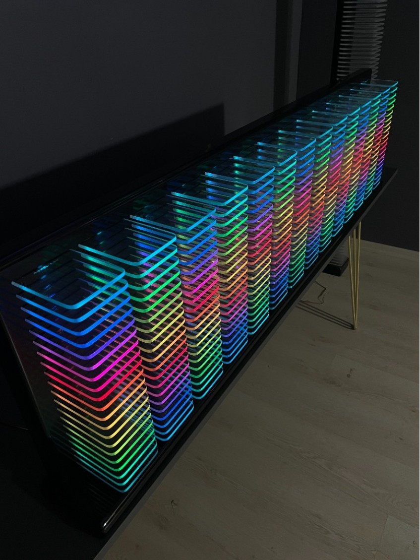 "Ashel Spectrum Analyzer" RGB ekolayzer led kule