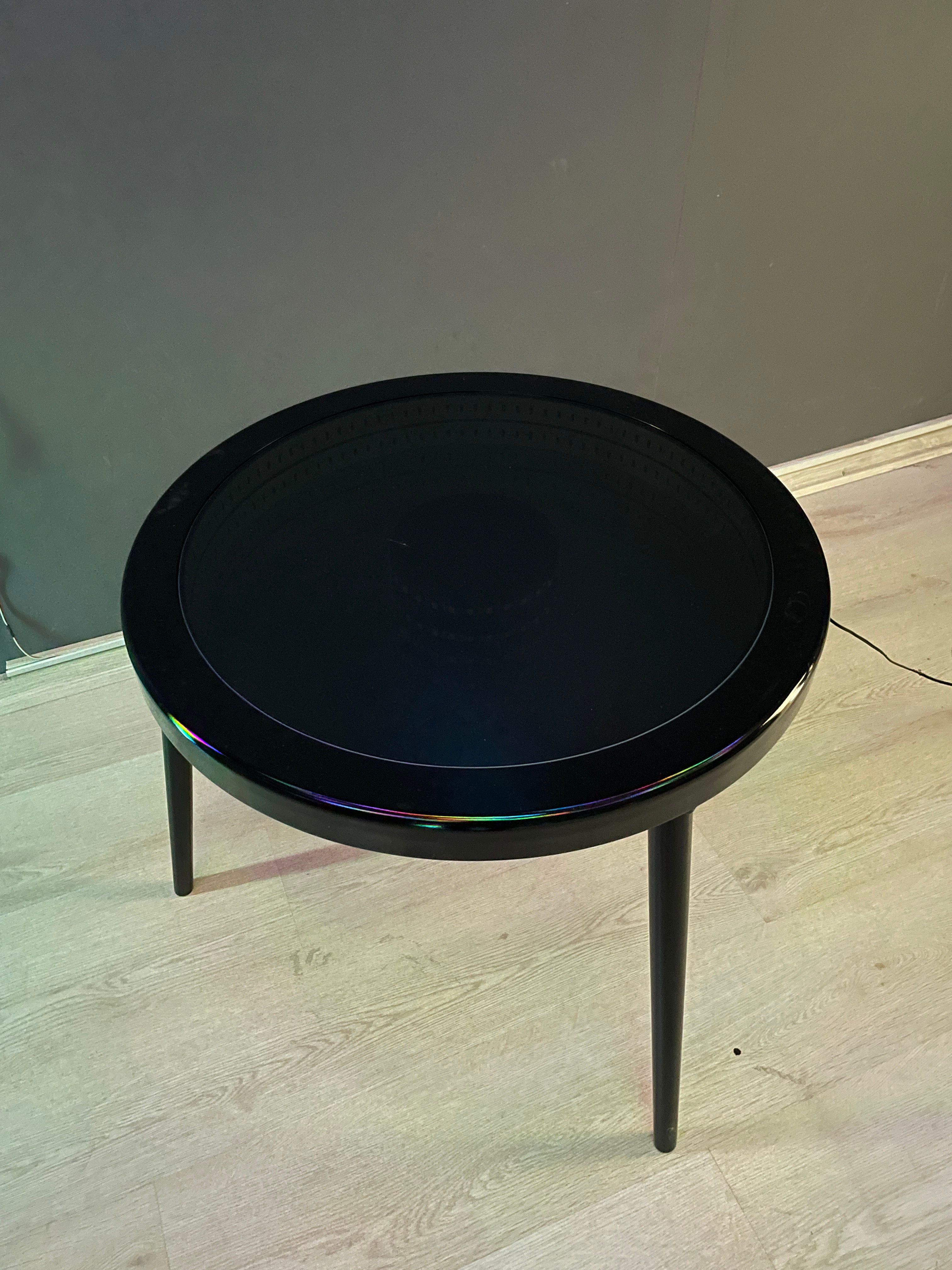 Ashel Infinity Mirror Round Coffee Table