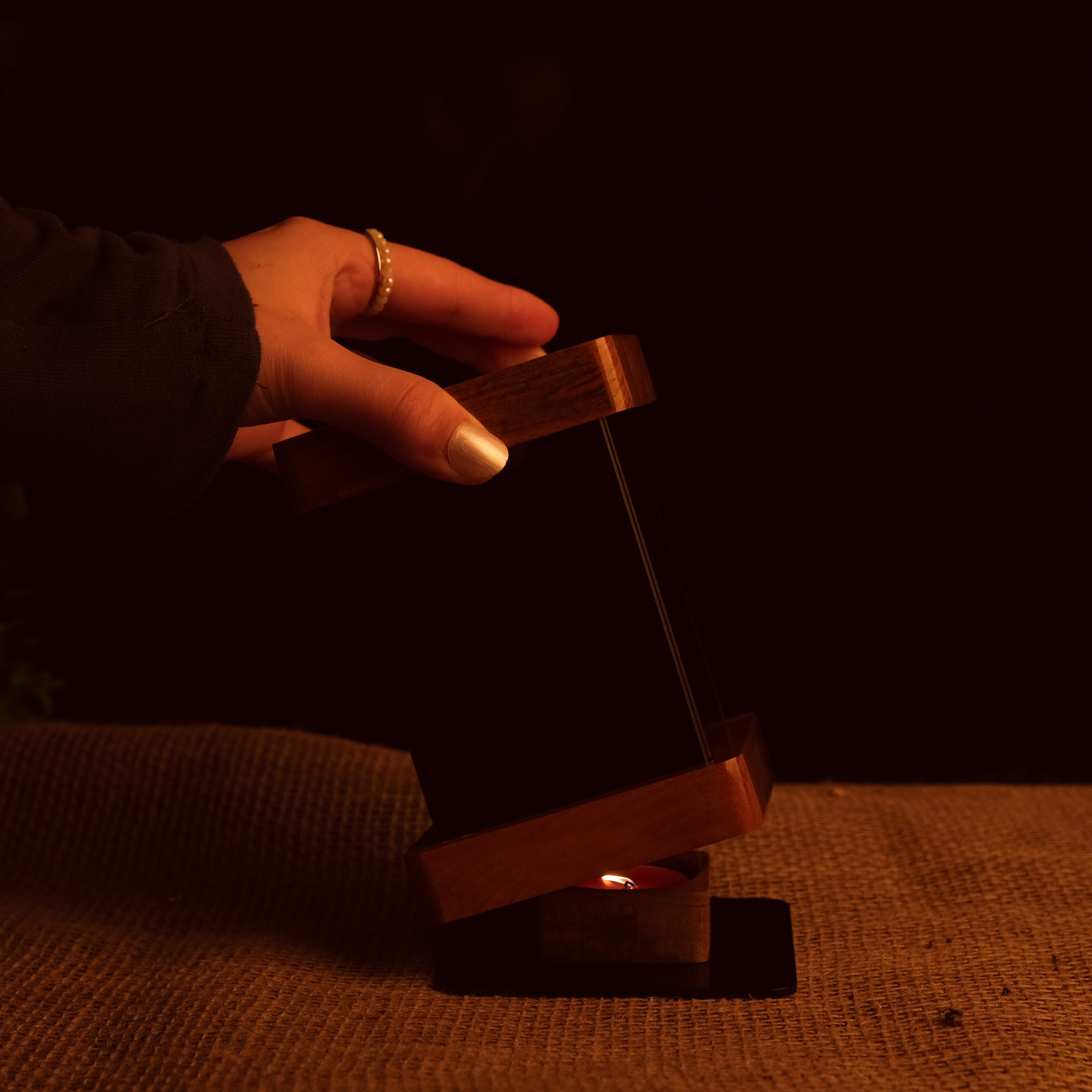 "Umai" Infinity Mirror Tea Light Candle Holder