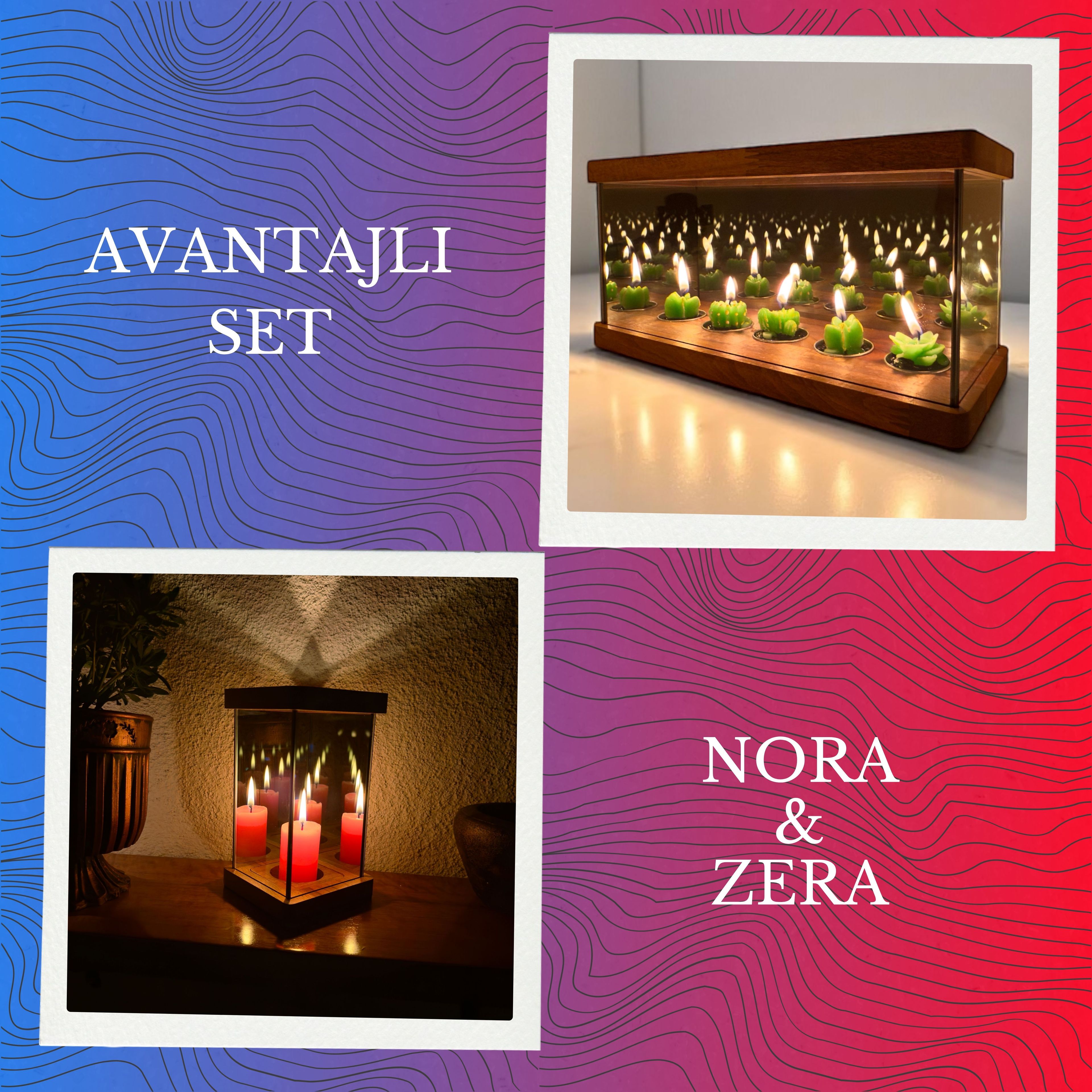 Nora + Zera Sonsuzluk Efektli Mumluk Set