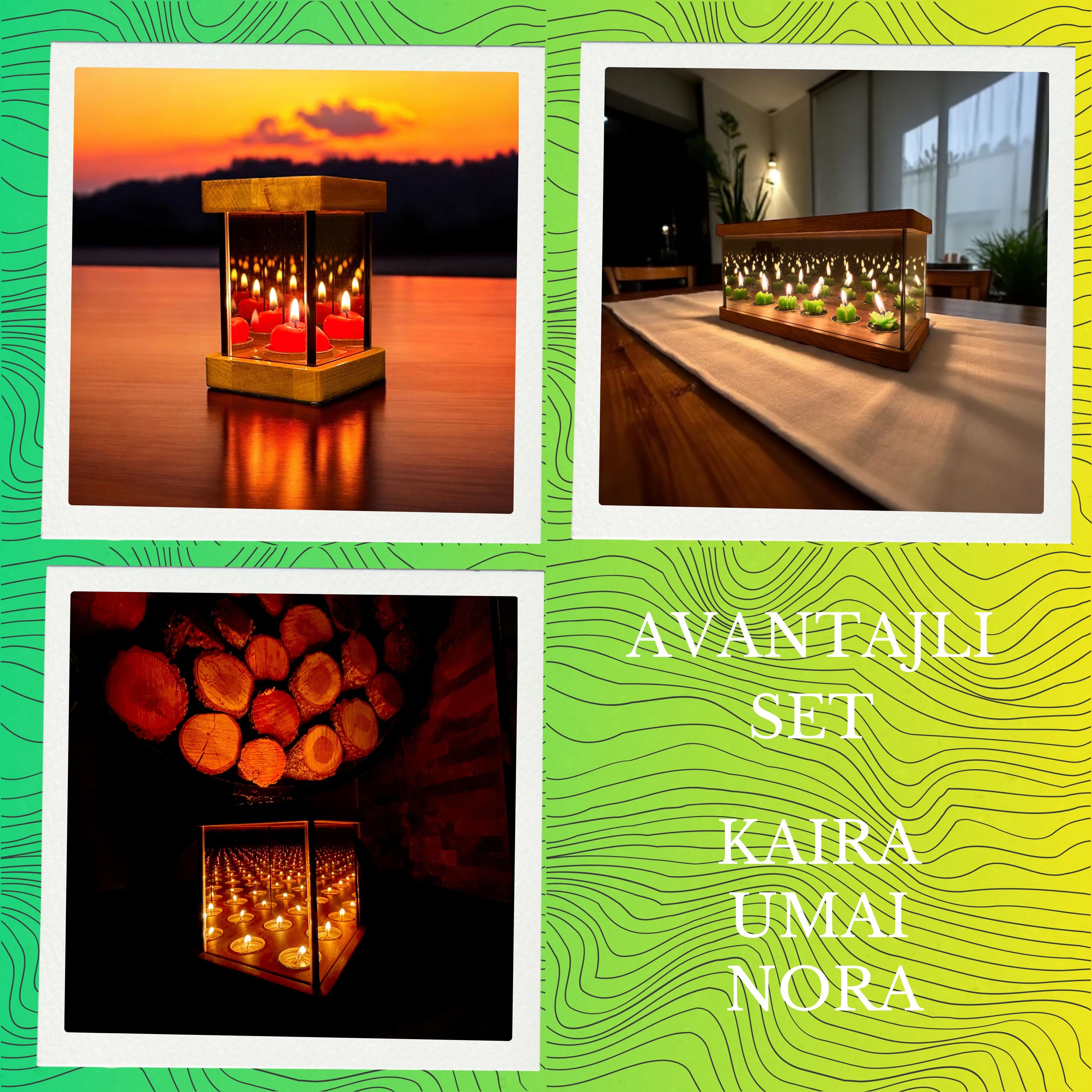 Kaira + Nora + Umai Sonsuzluk Efektli Mumluk Set