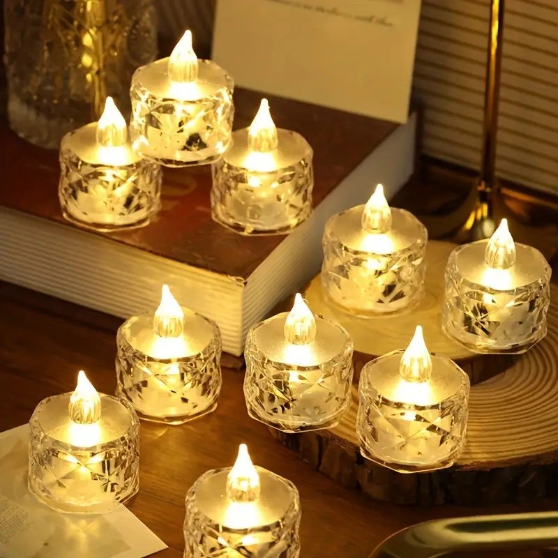 Kristal Led Mum (pilli)
