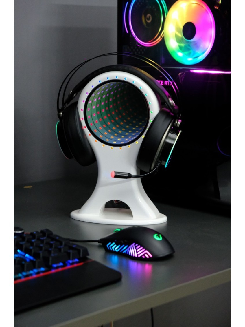 Ashel Infinity Mirror Headset Stand