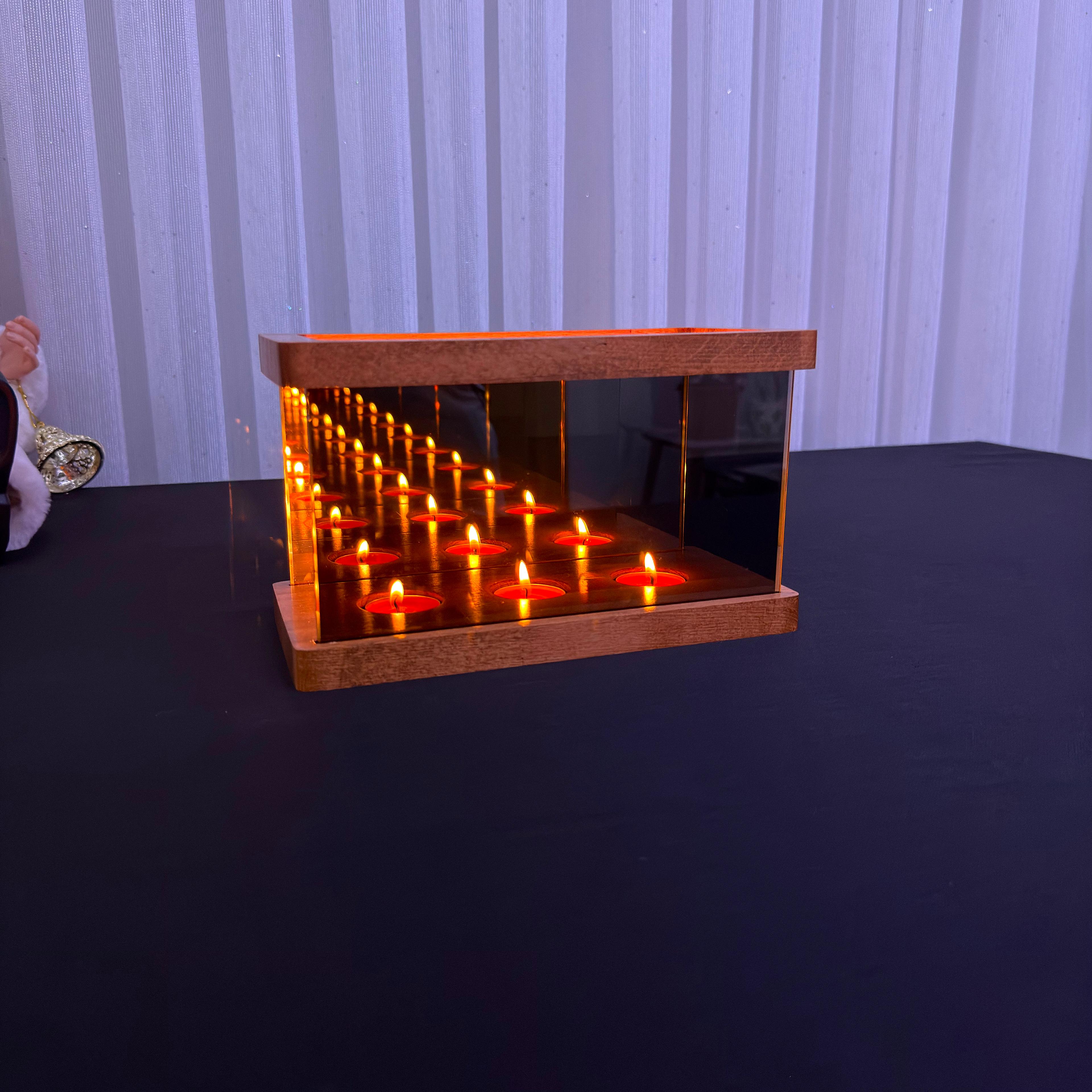 "Nora" Infinity Mirror Candle Holder