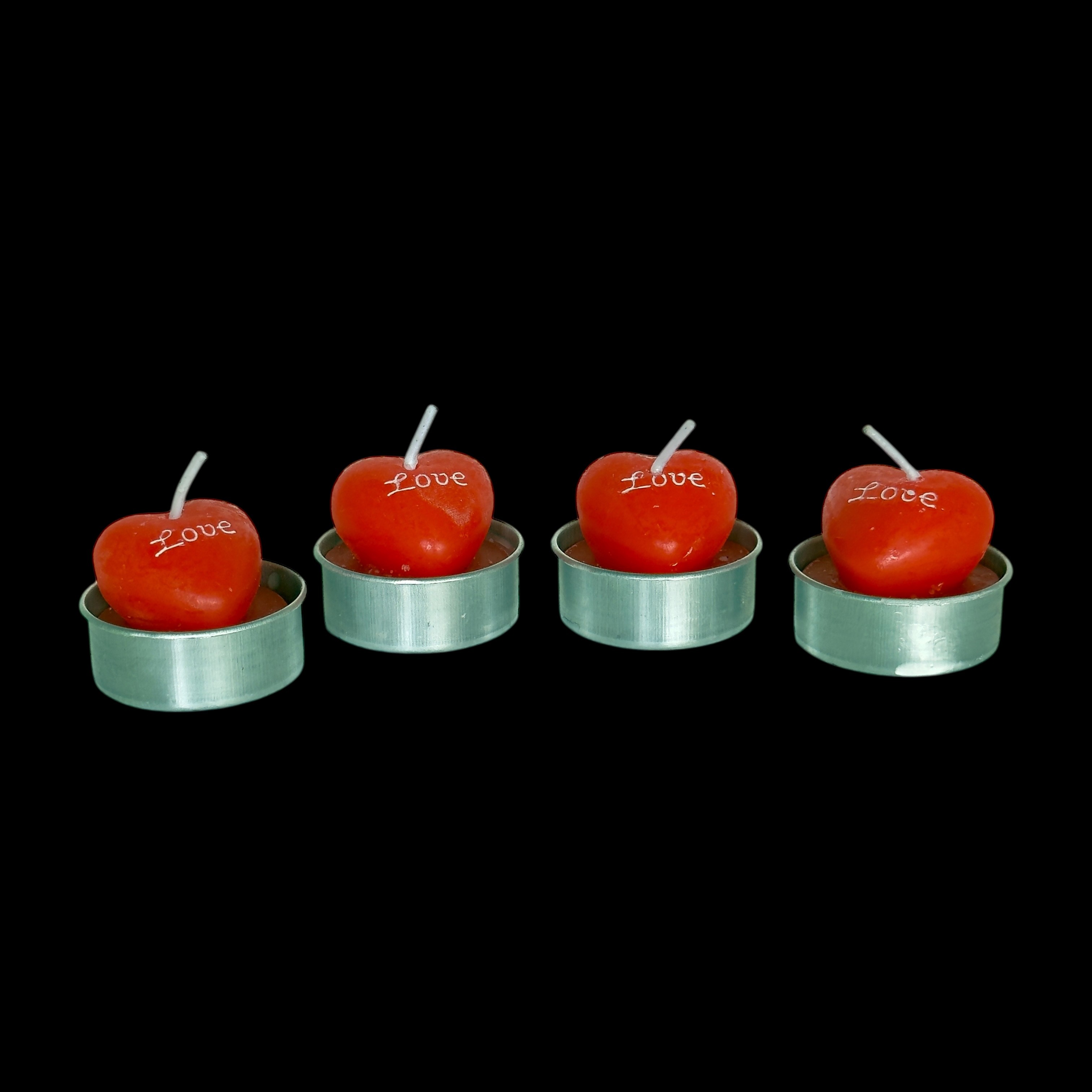 Kırmızı "LOVE" Yazılı Tealight Mum