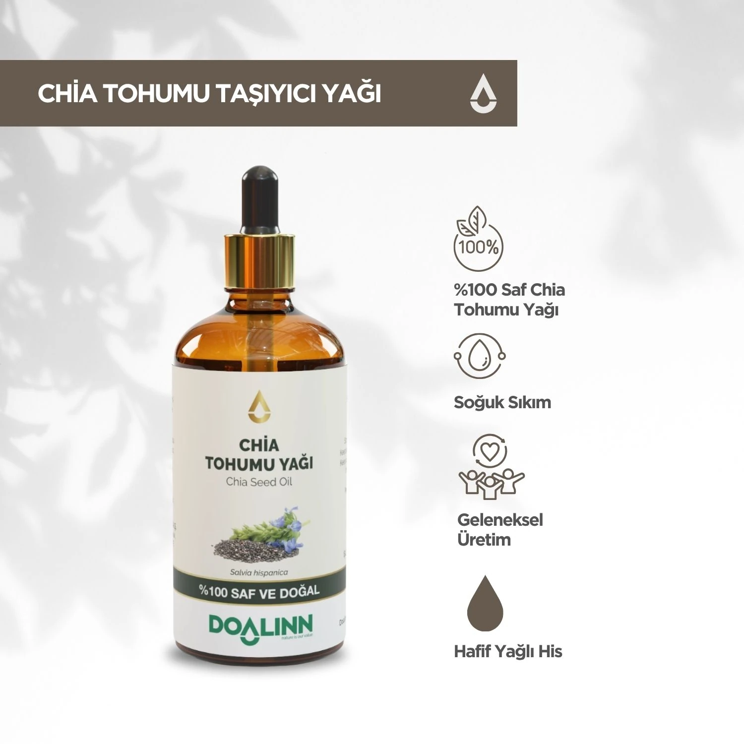Çiya Tohumu Yağı (Salvia hispanica) 100 ml.