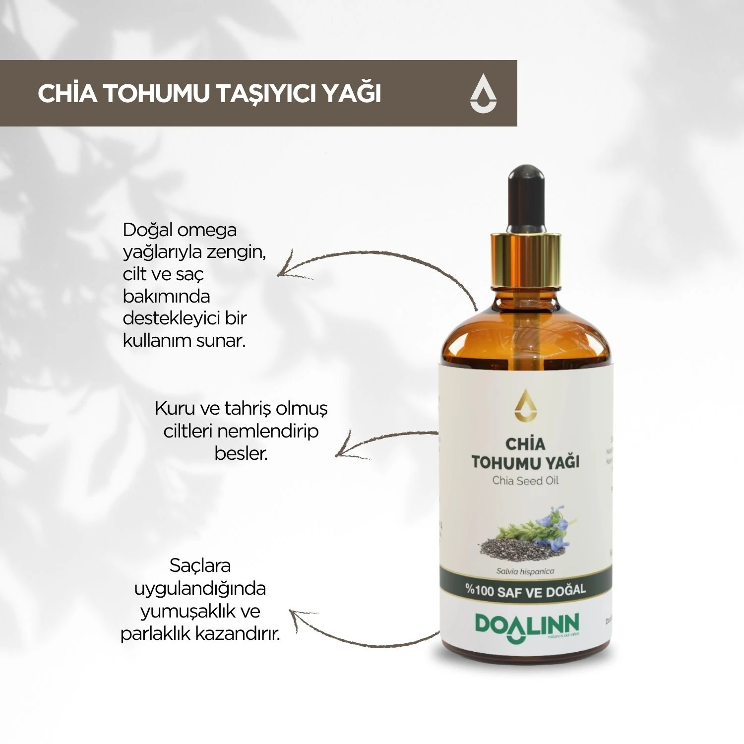 Çiya Tohumu Yağı (Salvia hispanica) 100 ml.