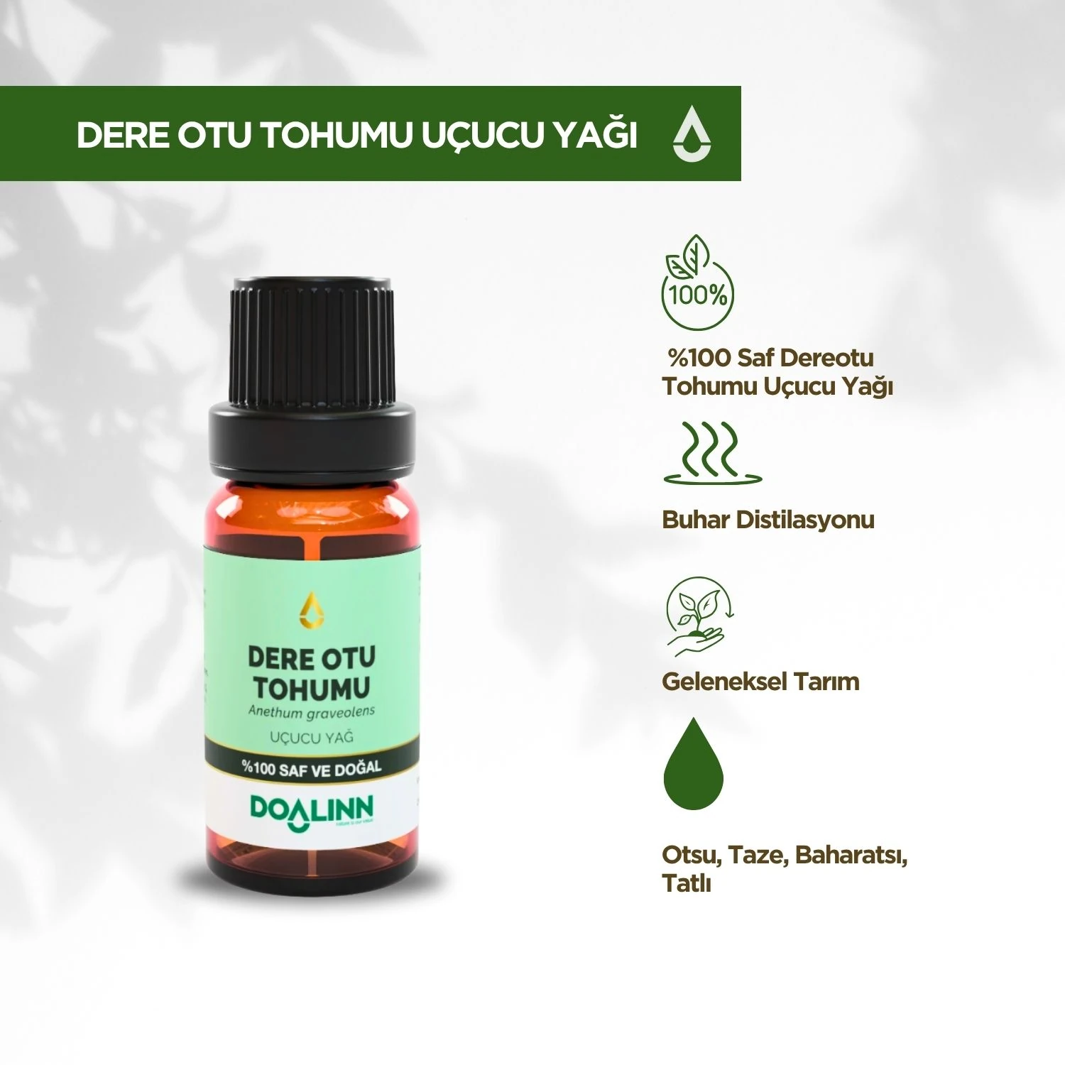 Dere Otu Tohumu Uçucu Yağı (Anethum graveolens) 10 ml.
