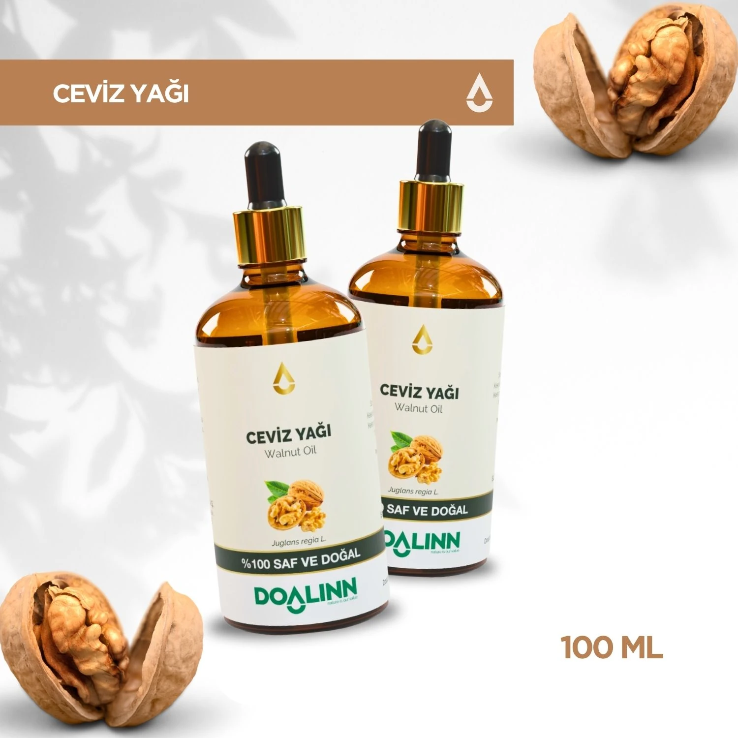 Ceviz Yağı (Juglans regia L.) 100 ml.