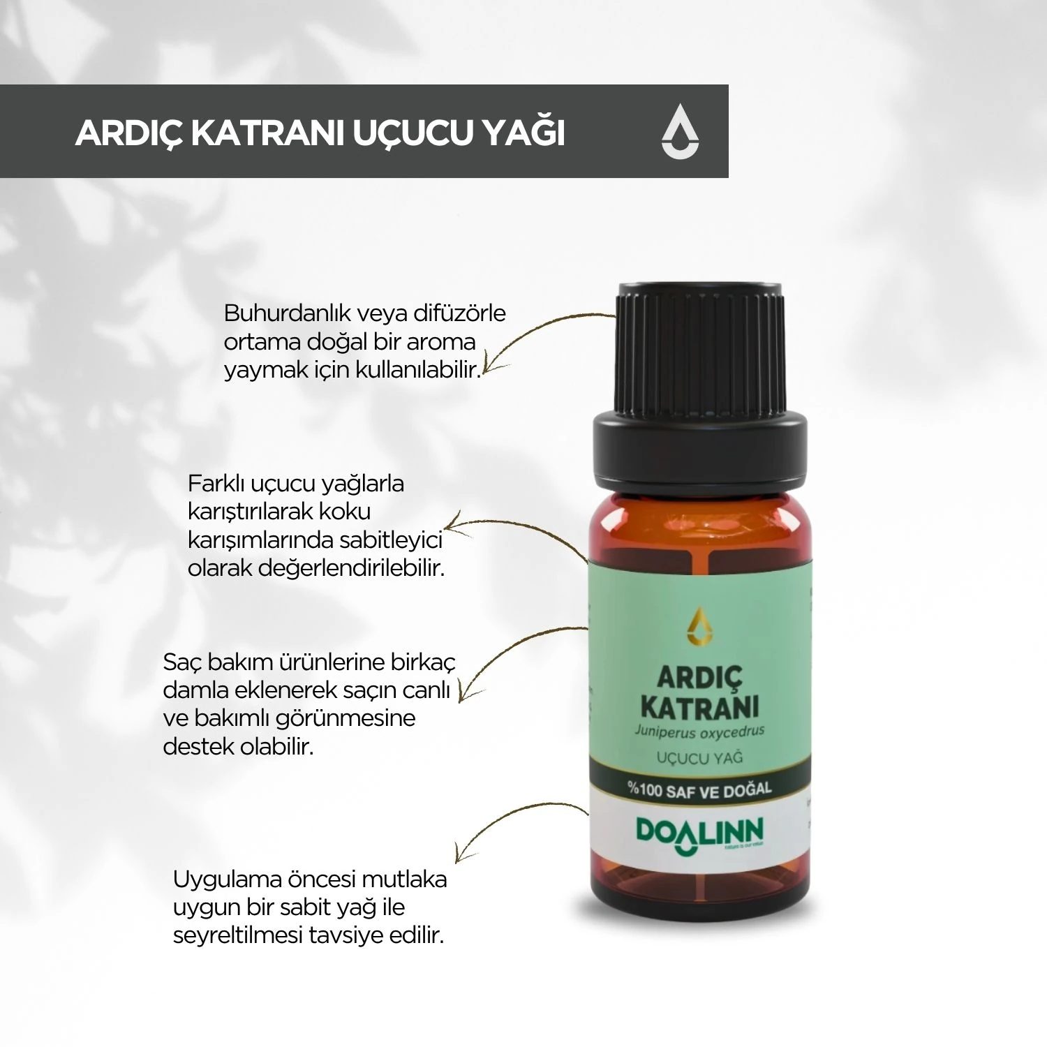 Ardıç Katranı Uçucu Yağı (Juniperus oxycedrus) 10 ml.
