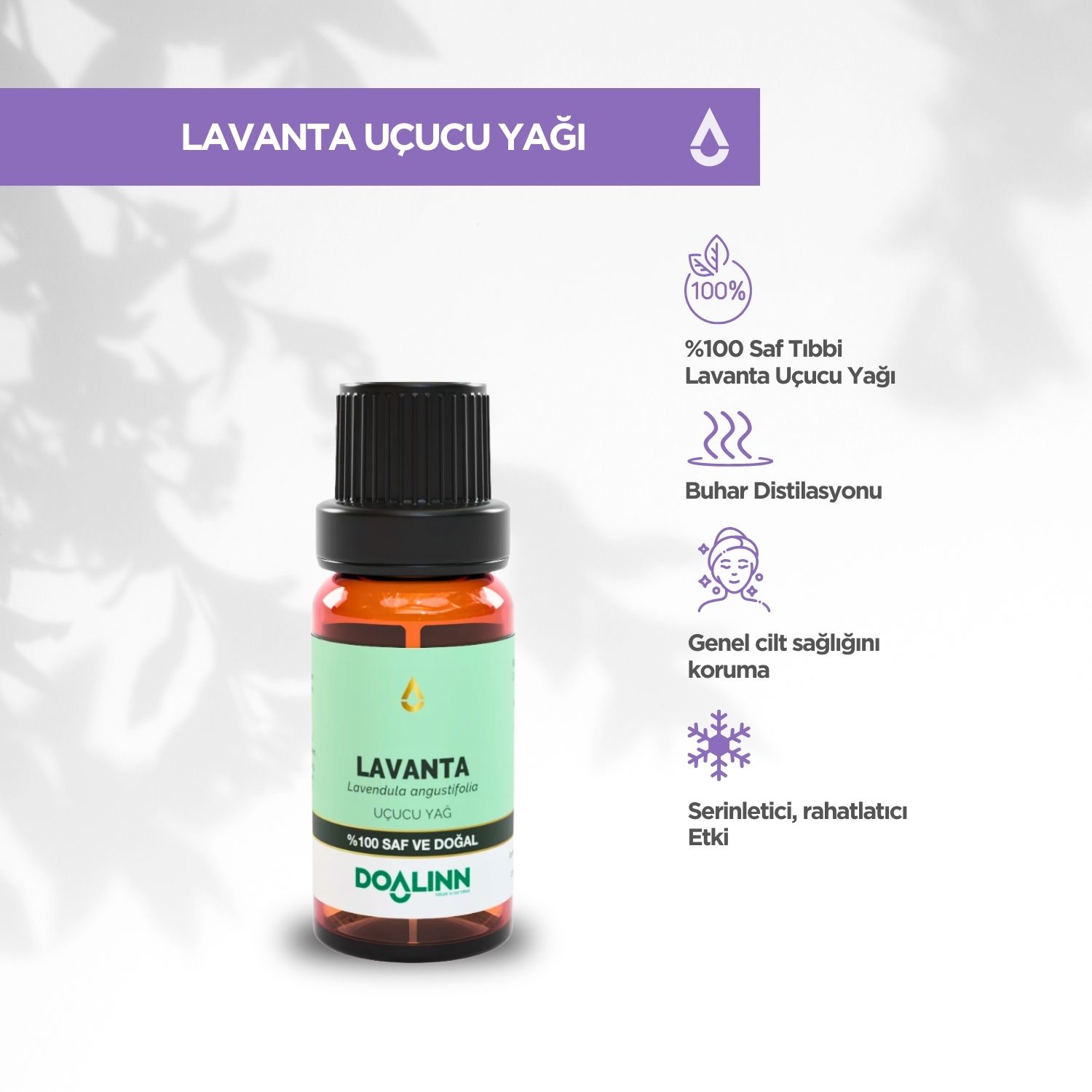 Lavanta Uçucu Yağı (Lavandula angustifolia) 10 ml.