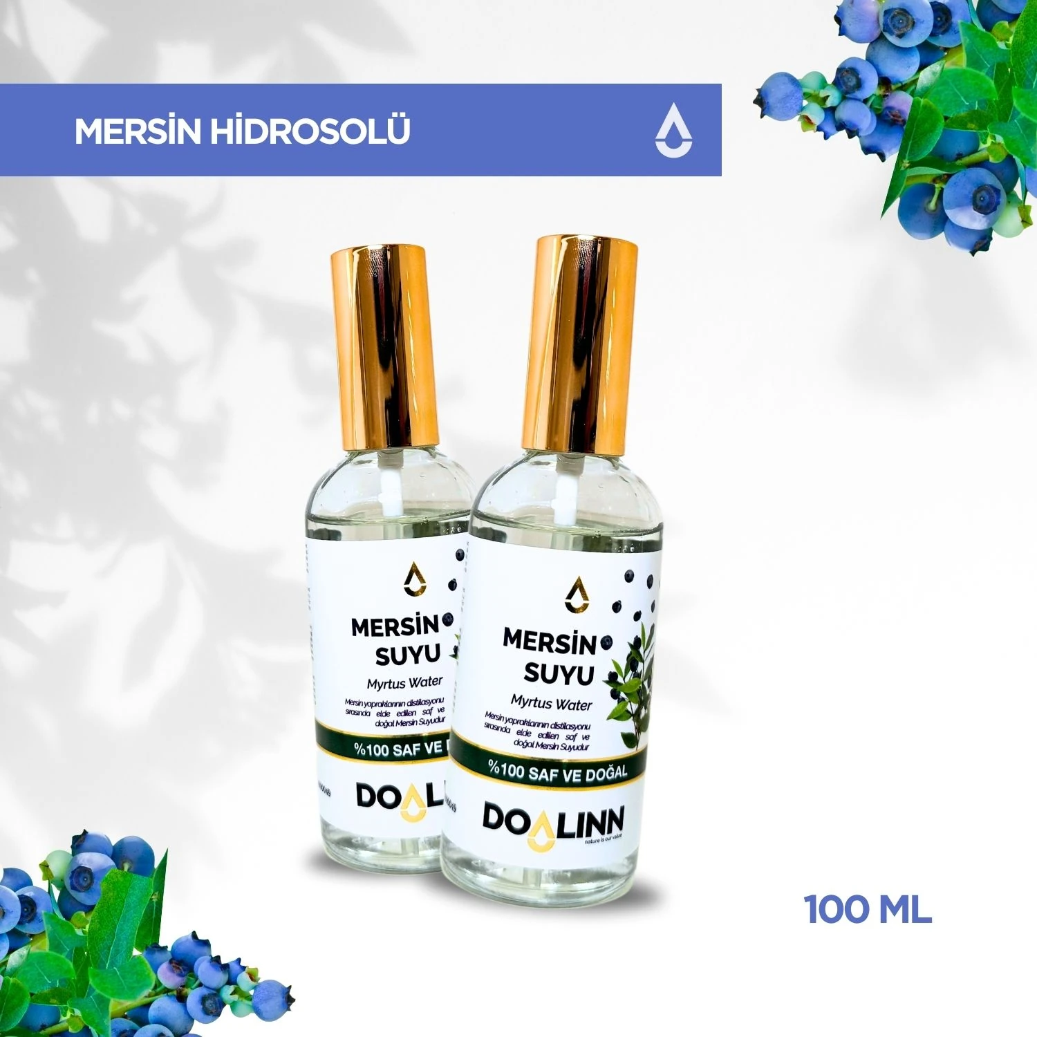 Mersin Hidrosolü (Myrtus communis) 100 ml.