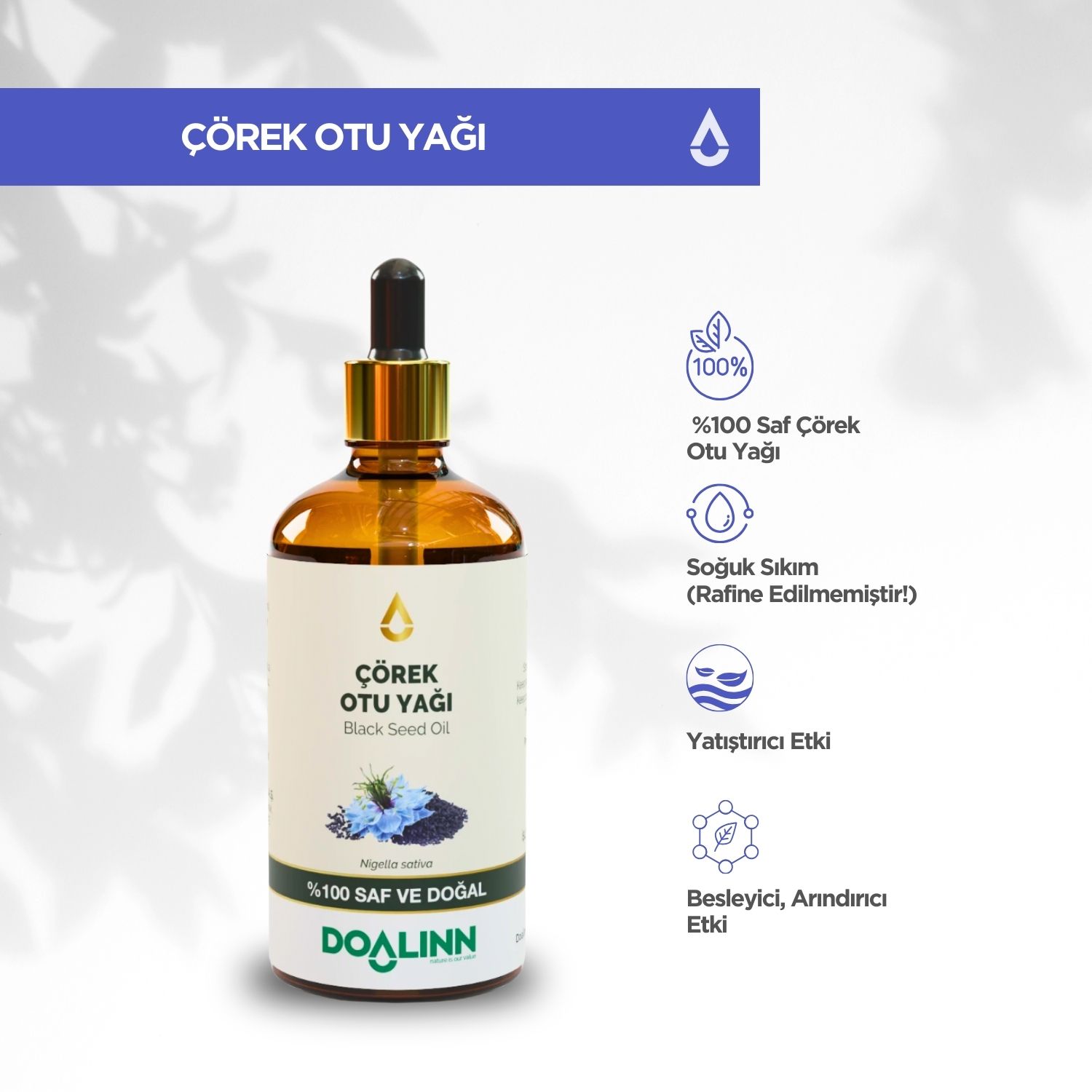 Çörek Otu Yağı (Nigella sativa) 100 ml.