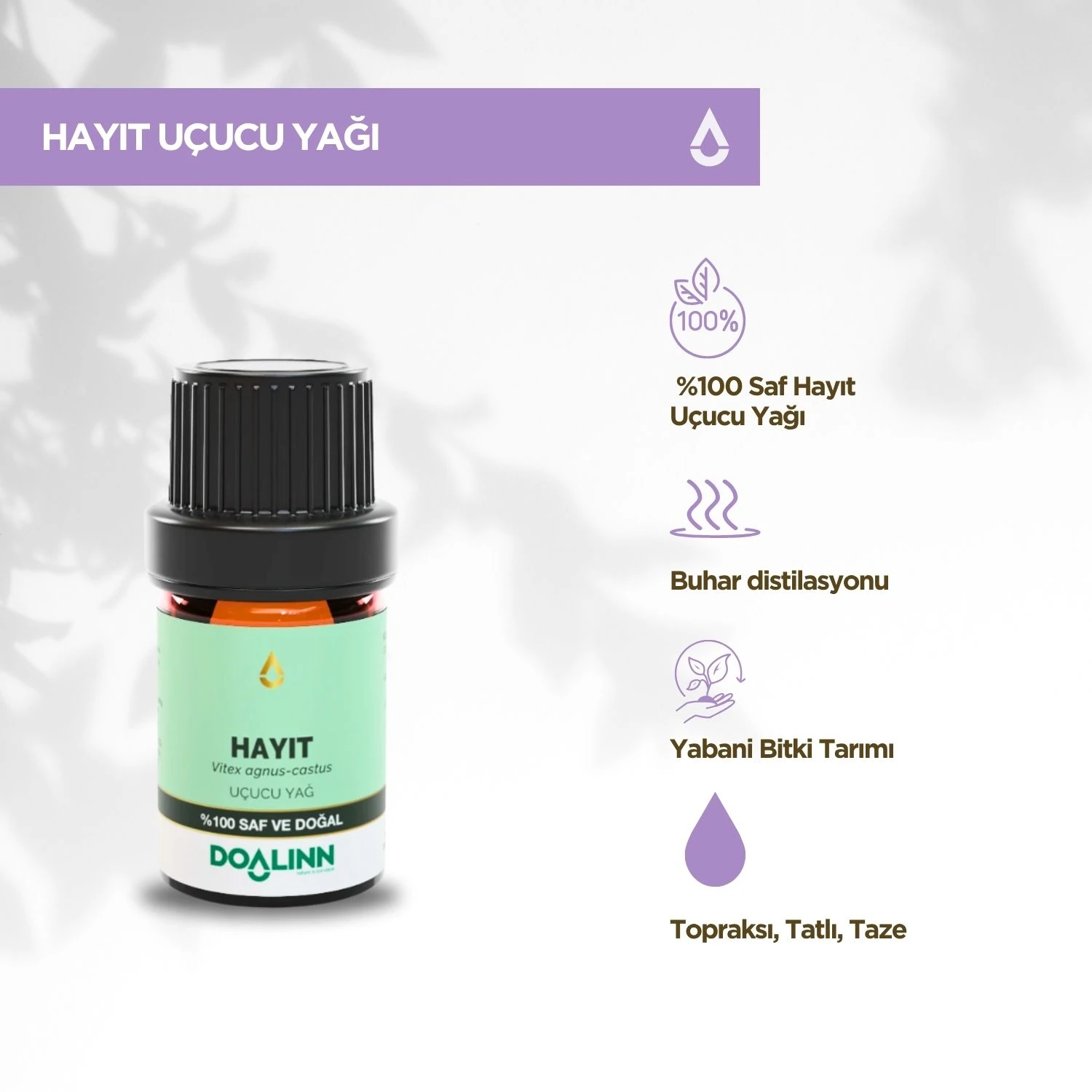 Hayıt Uçucu Yağı (Vitex agnus-castus) 5 ml.