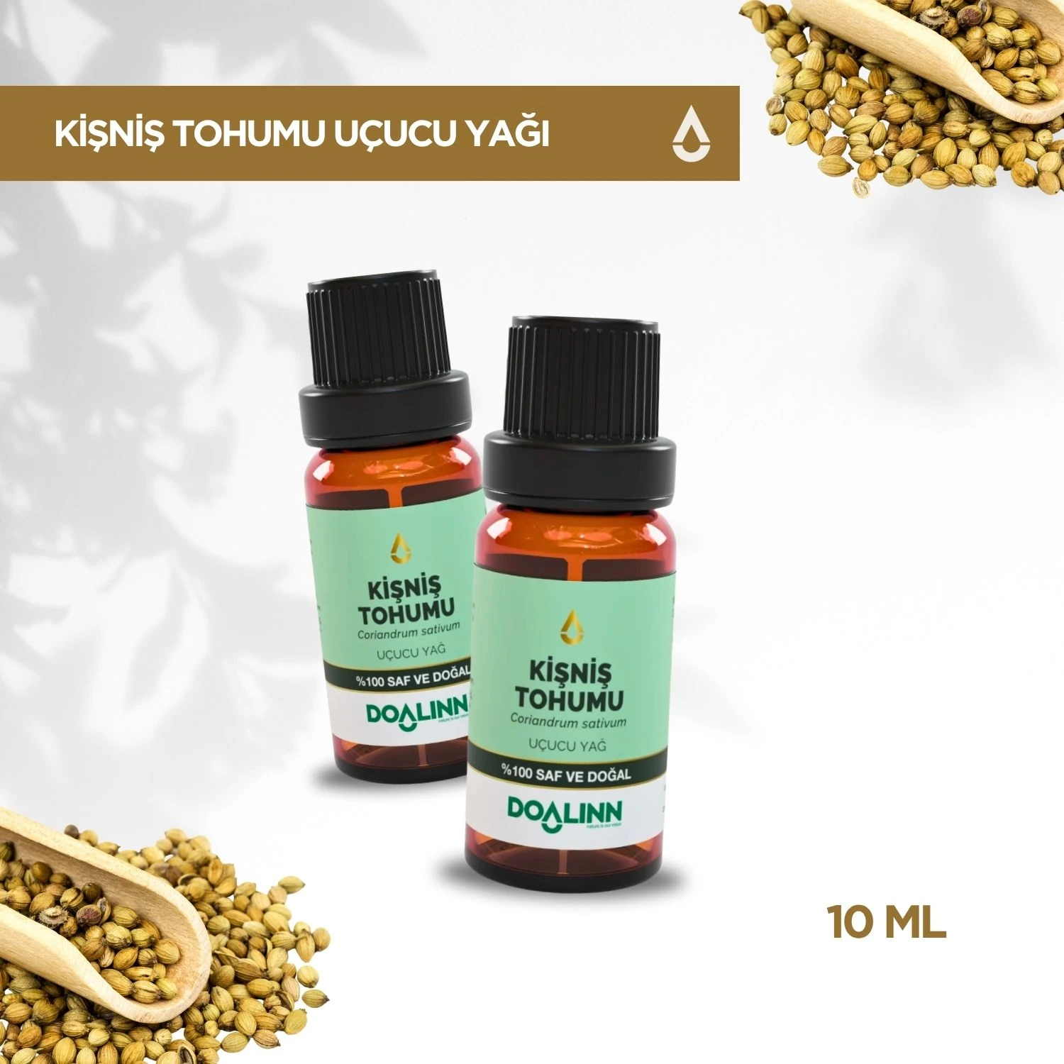 Kişniş Tohumu Uçucu Yağı (Coriandrum sativa) 10 ml.