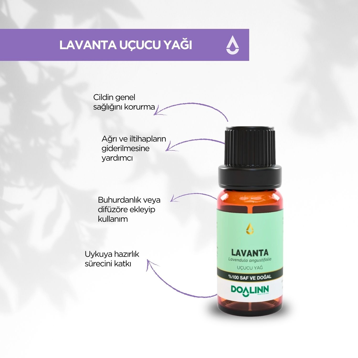 Lavanta Uçucu Yağı (Lavandula angustifolia) 10 ml.