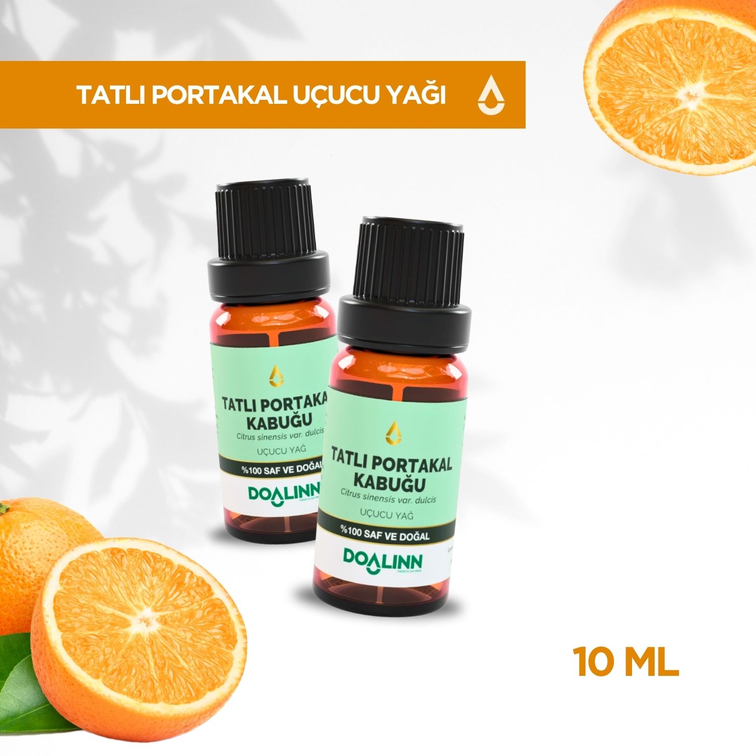 Portakal (Tatlı) Kabuğu Uçucu Yağı (Citrus sinensis var. dulcis) 10 ml.
