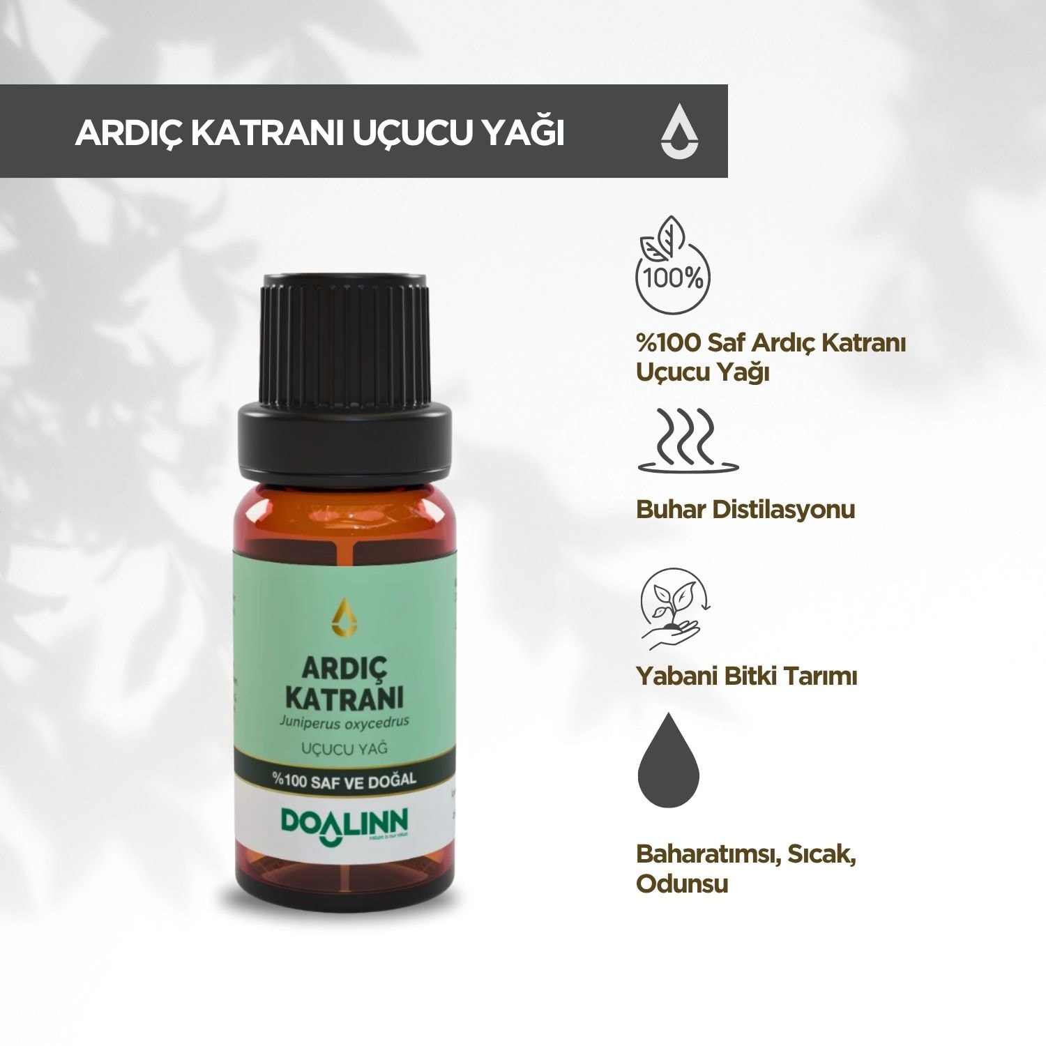 Ardıç Katranı Uçucu Yağı (Juniperus oxycedrus) 10 ml.