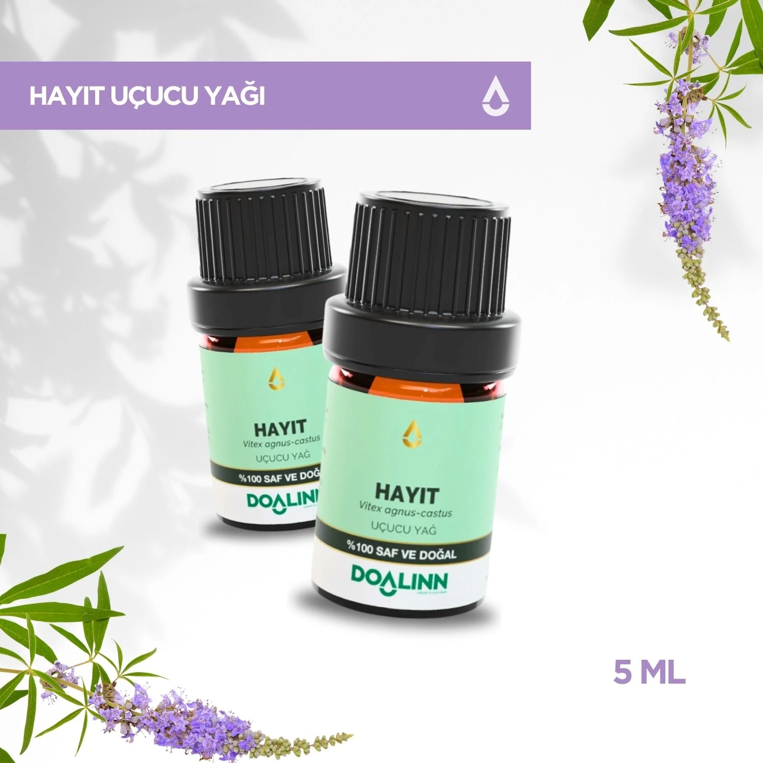 Hayıt Uçucu Yağı (Vitex agnus-castus) 5 ml.