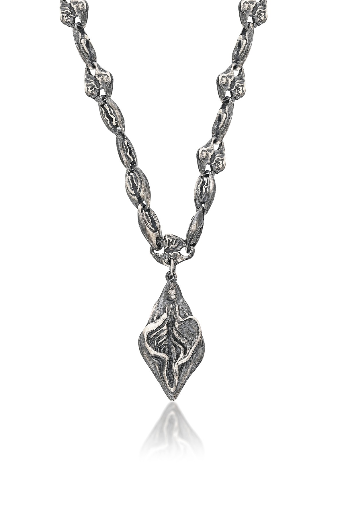 Holy Bowl Pendant Zincir Gümüş Kolye