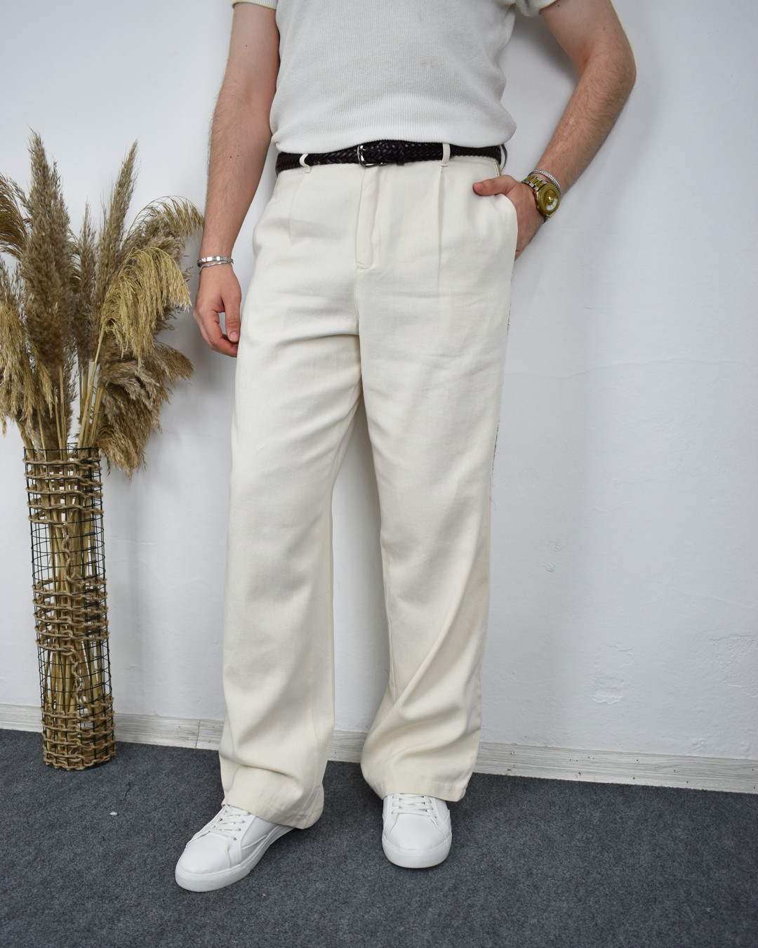 Desenli Baggy Pantolon