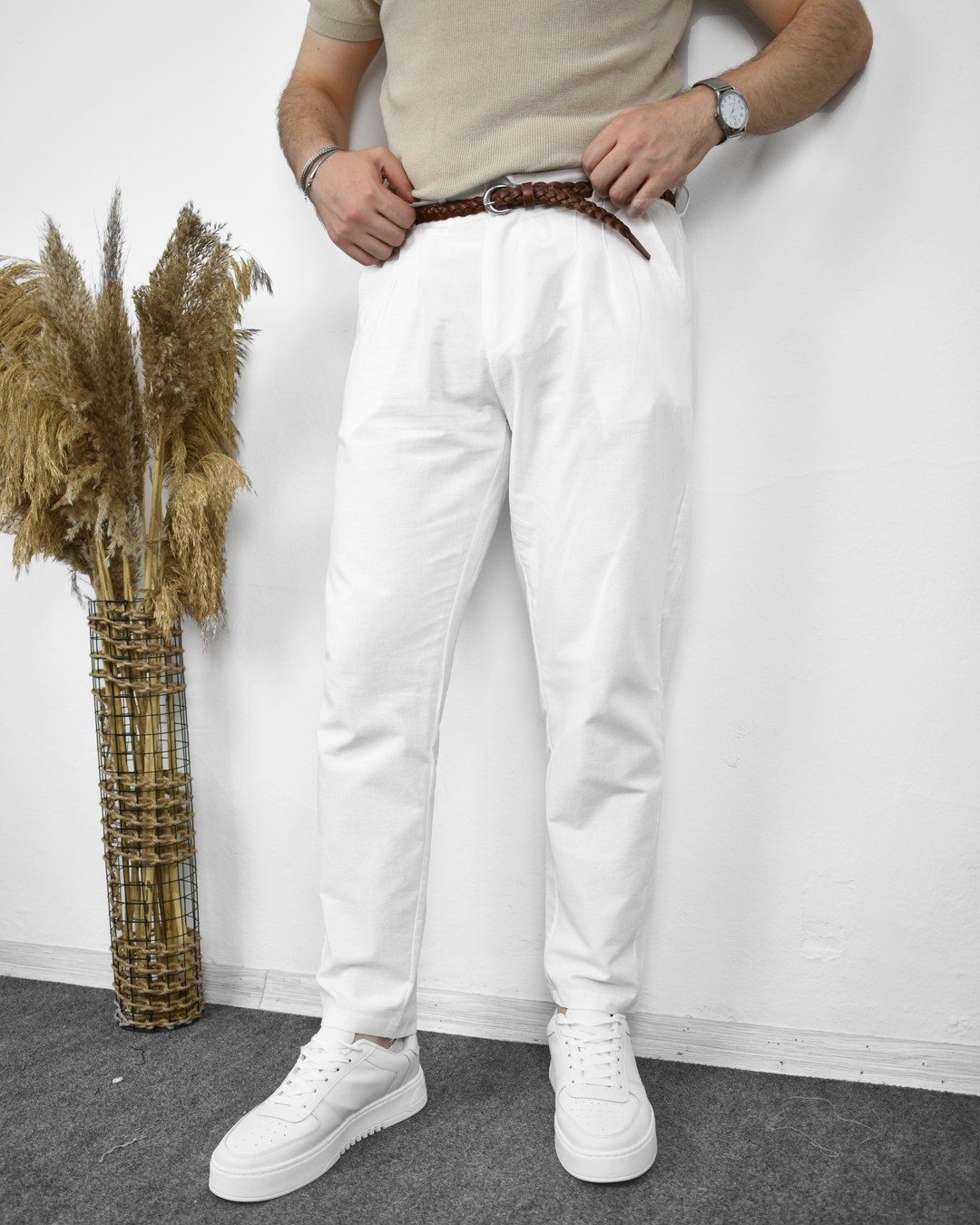 Boyfriend Keten Pantolon