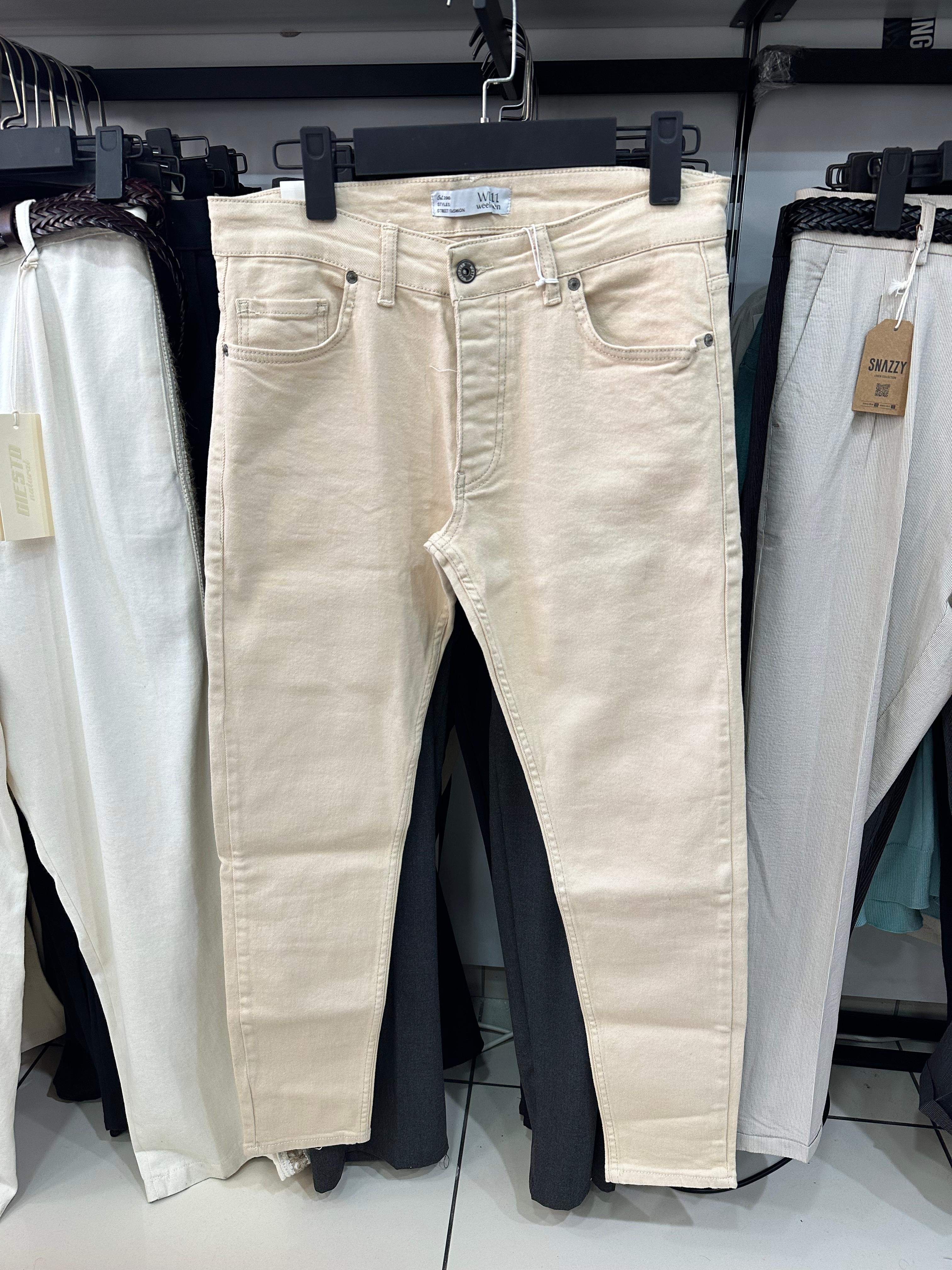 Slim Fit Jean - Krem