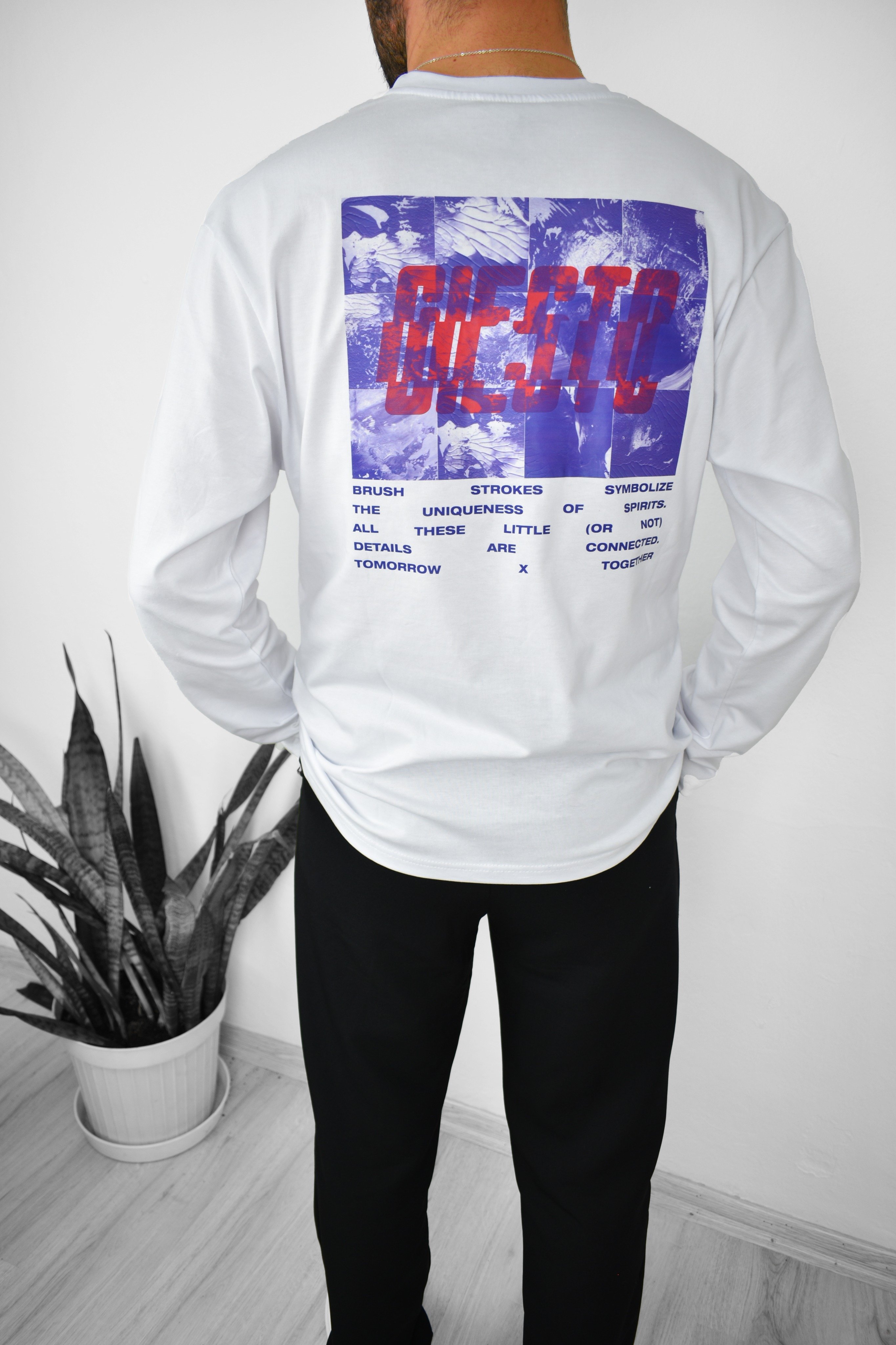 Oversize Desenli Sweatshirt