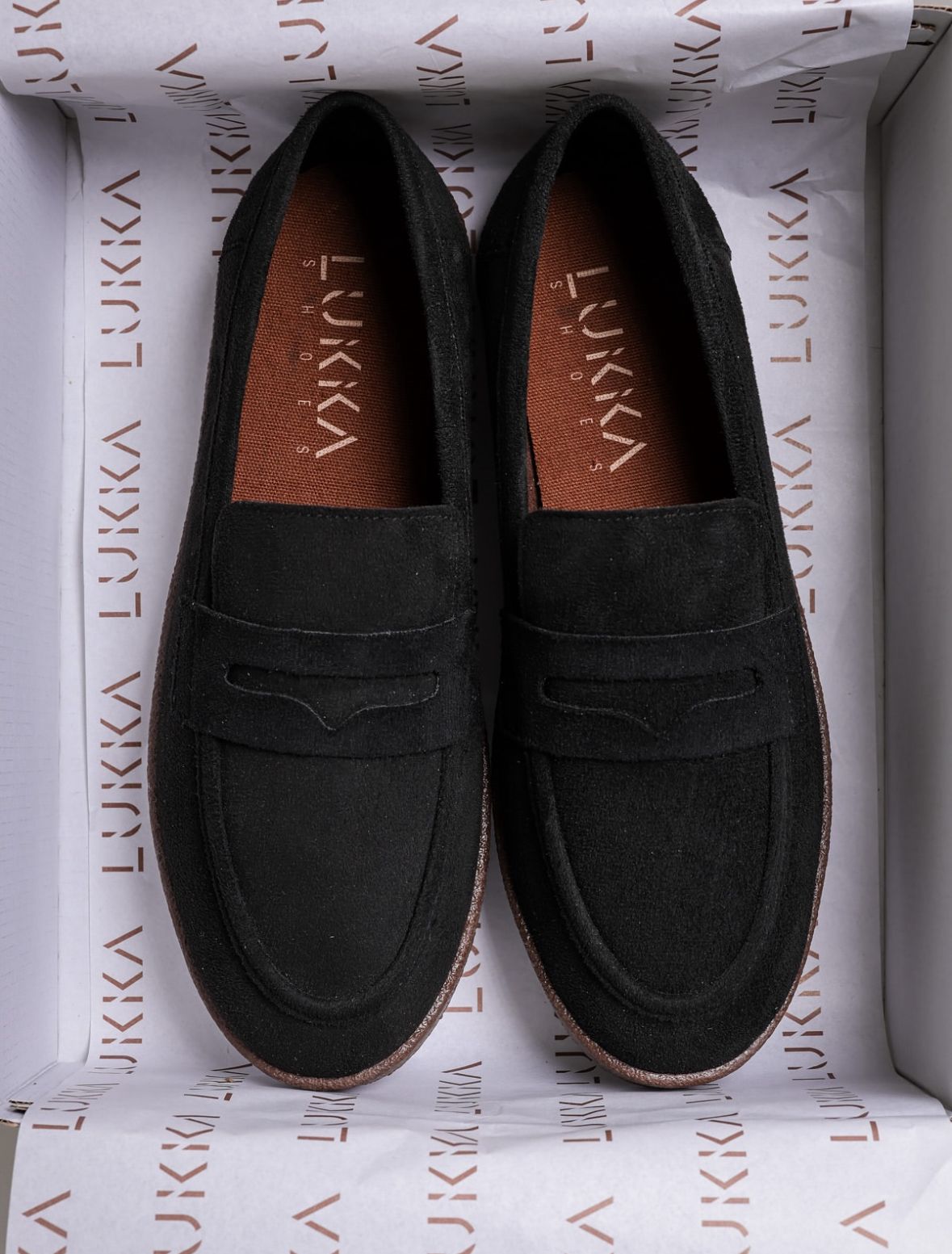 Süet Loafer Ayakkabı - Siyah