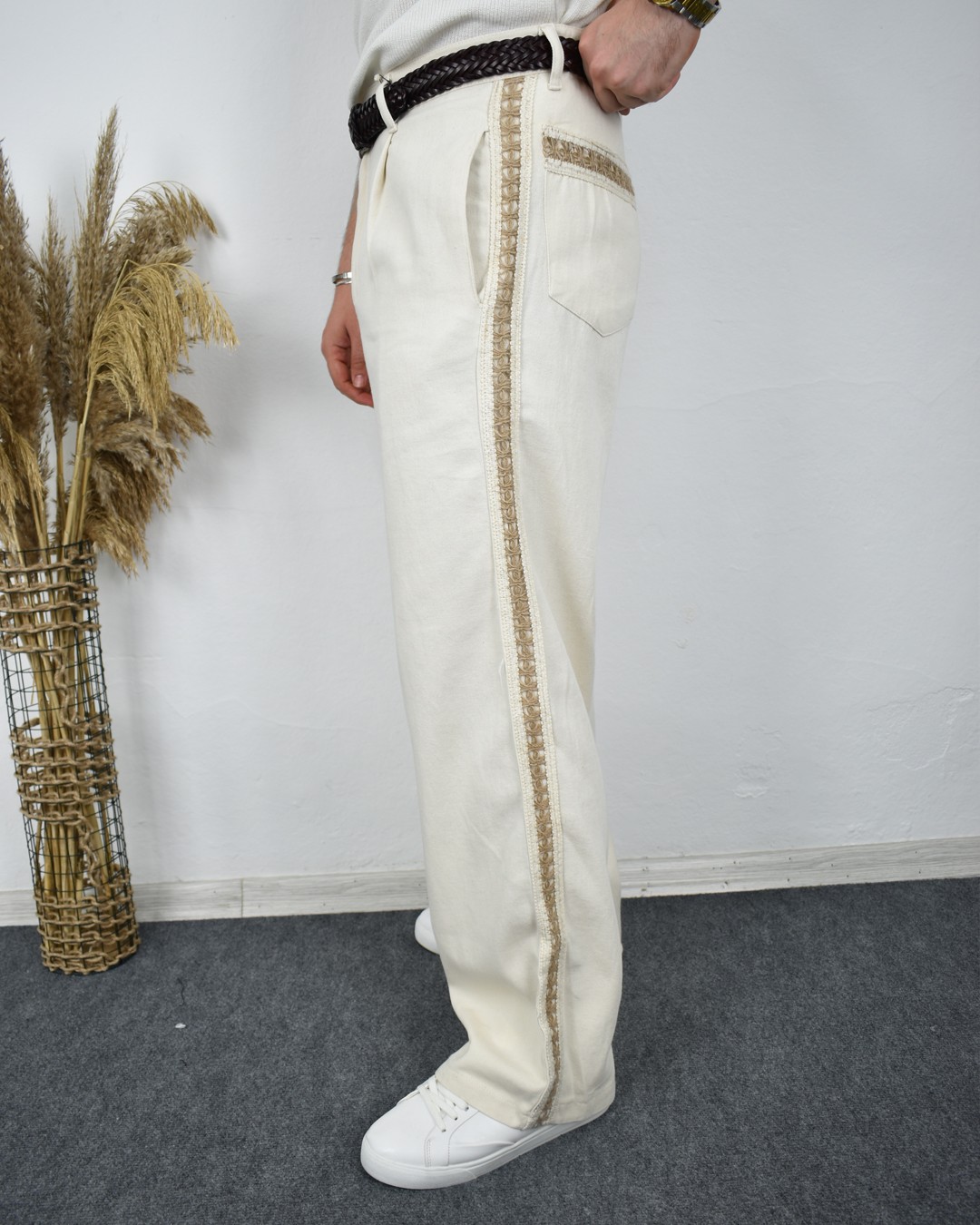 Desenli Baggy Pantolon