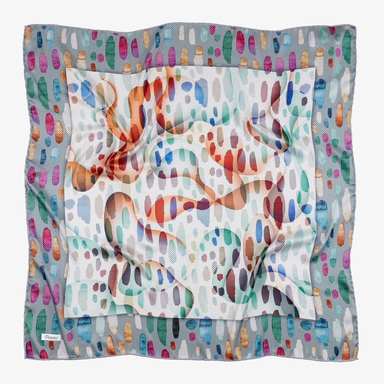 Picasso El Dikişli Hibrit Digital Kristal DG-100 AU09 Mix Paket Eşarp
