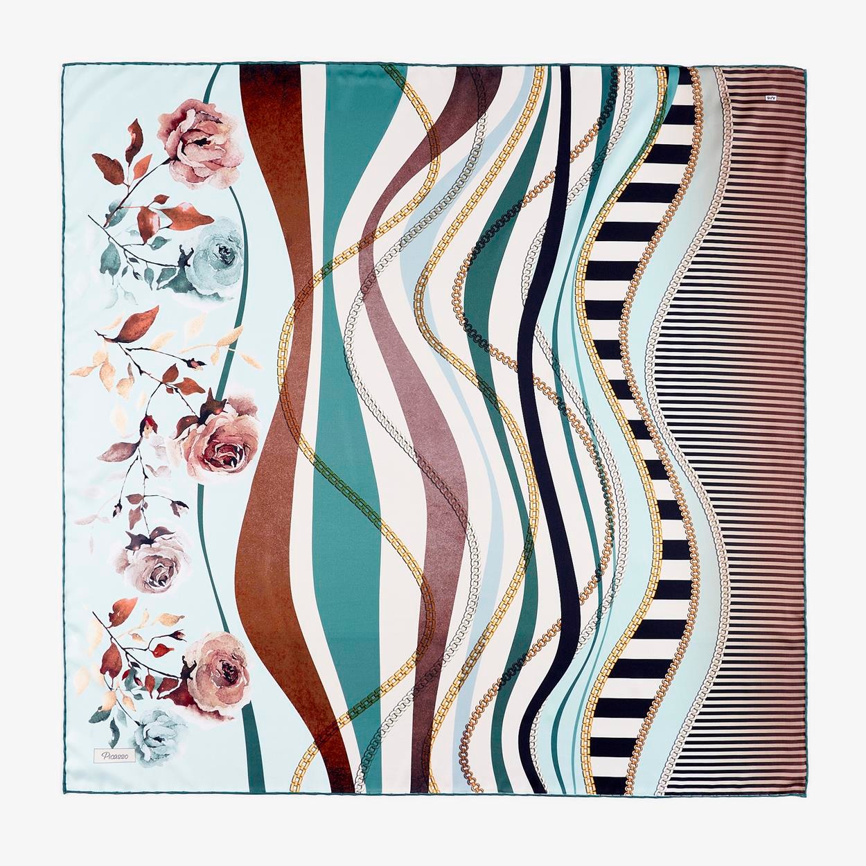 Picasso Hand Stitched Hybrid Digital Twill DG-100 AJ16 Mix Package Scarf