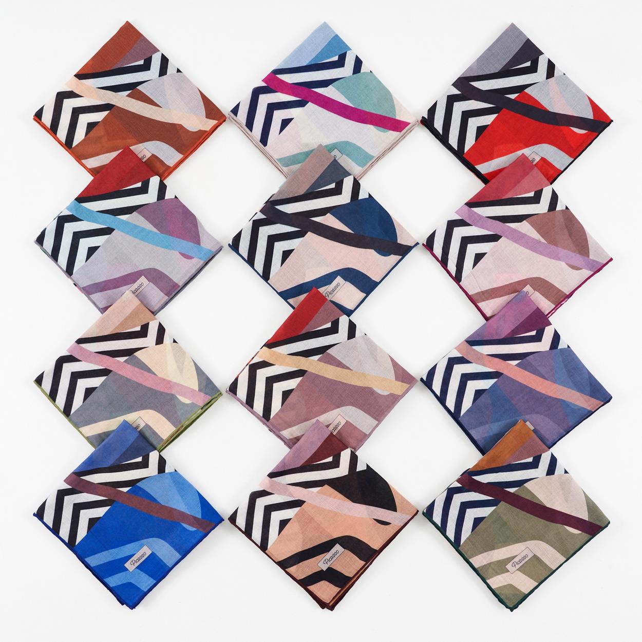 Picasso Hybrid Digital Jacquard Cotton Dg-100 2757 Mix Package Scarf