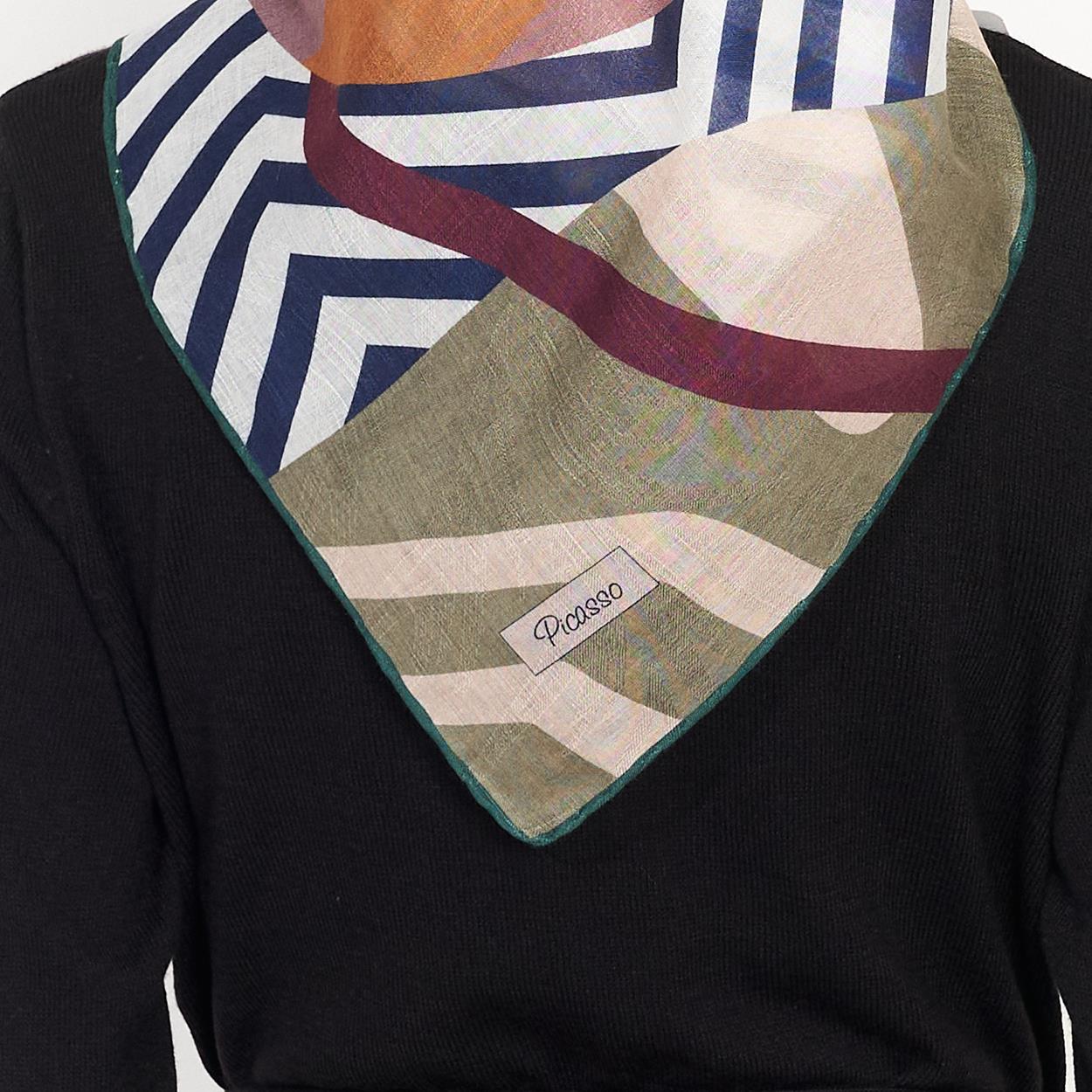 Picasso Hybrid Digital Jacquard Cotton Dg-100 2757 Mix Package Scarf