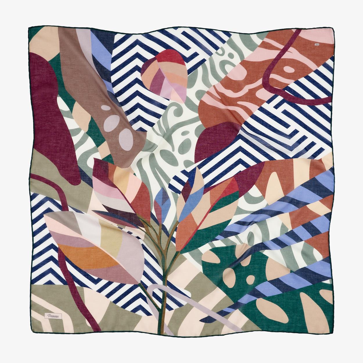 Picasso Hybrid Digital Jacquard Cotton Dg-100 2757 Mix Package Scarf