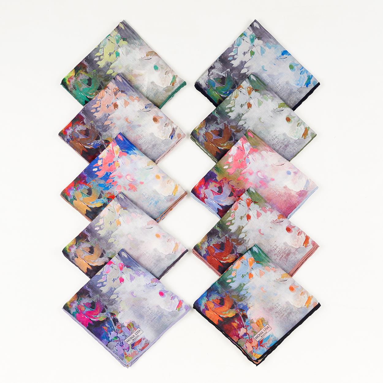 Monalisa El Dikişli Digital Marina Dg-100 5663 Mix Paket Eşarp