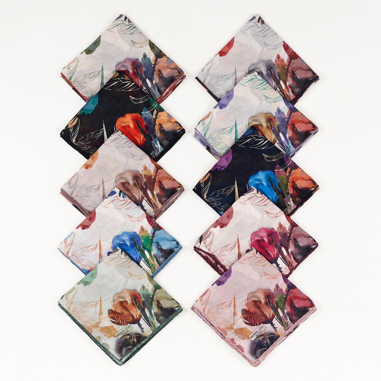 Monalisa El Dikişli Digital Marina Dg-100 5691 Mix Paket Eşarp